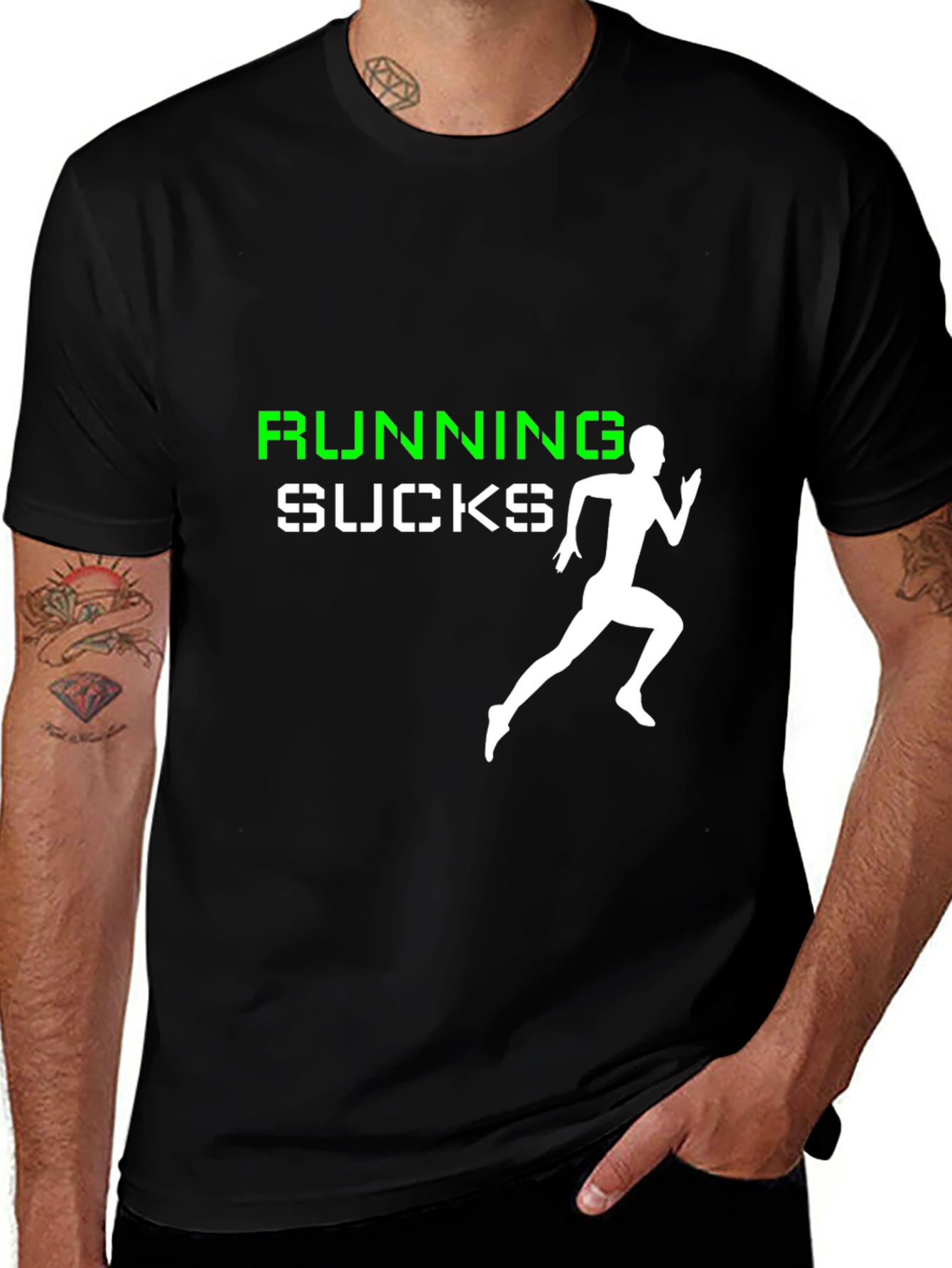 Running Sucks Graphic Tee -  Funny Runners T-Shirt