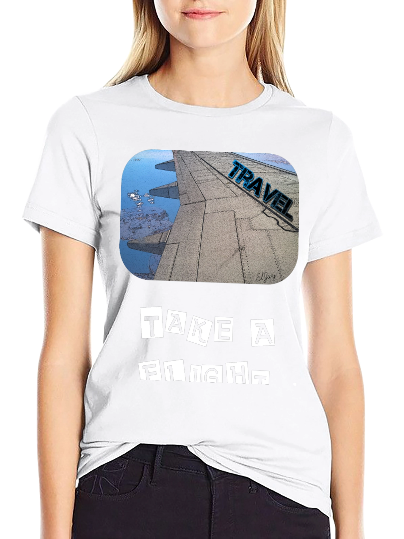 Take a Flight Travel Tee - Black