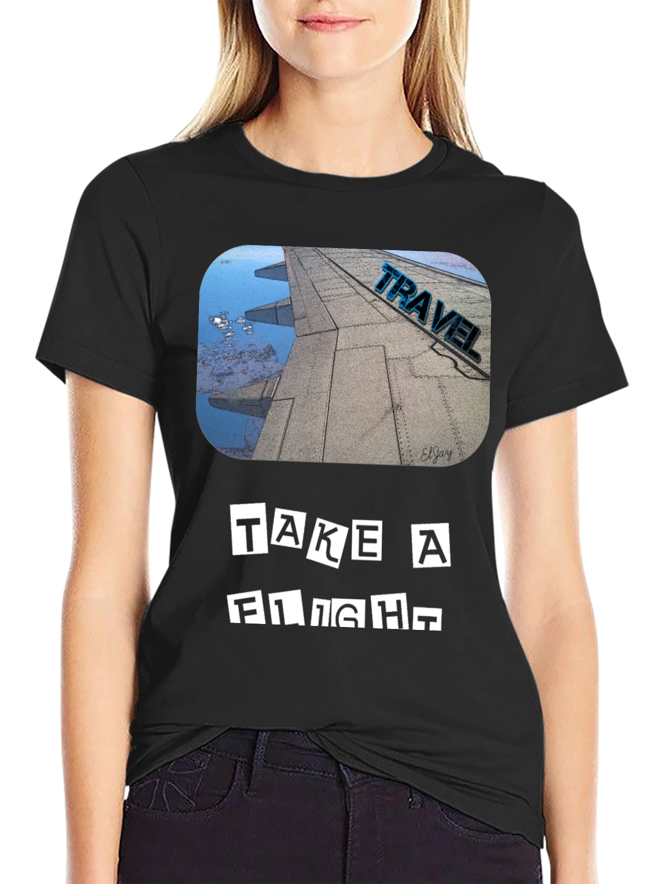 Take a Flight Travel Tee - Black