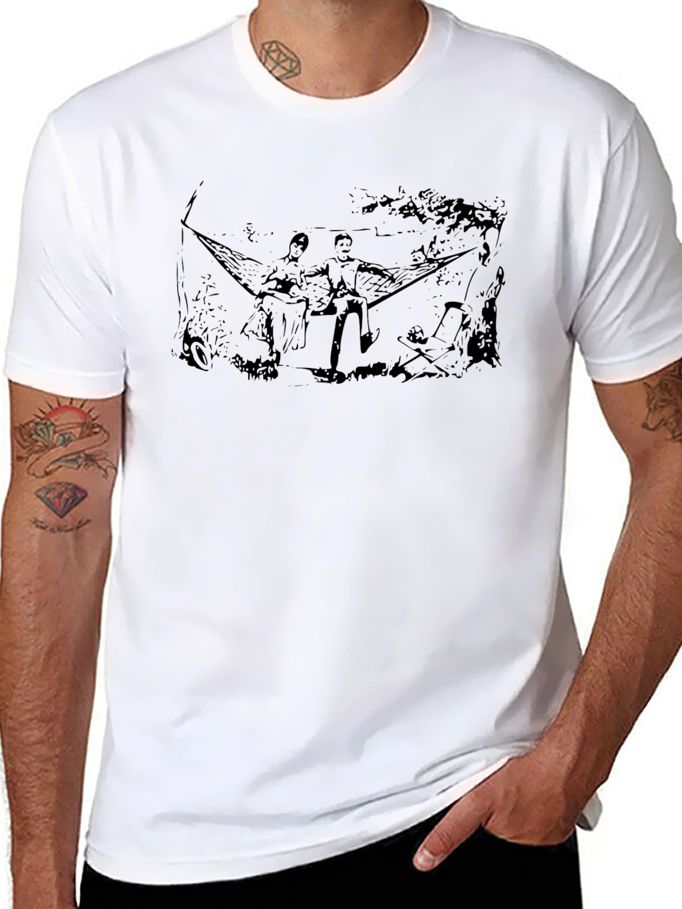 Retro Black Hammock Graphic Tee