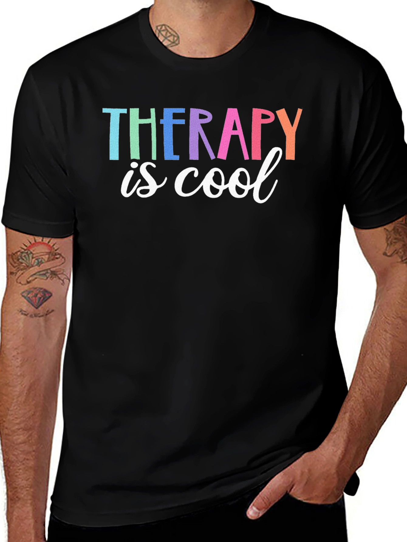 Therapy is Cool Graphic Tee - Unisex Cotton T-Shirt