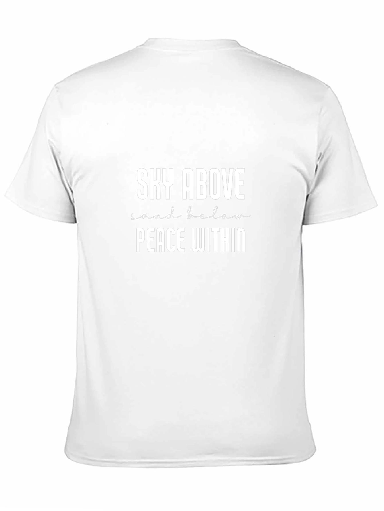 Sky Above Peace Within Black T-Shirt