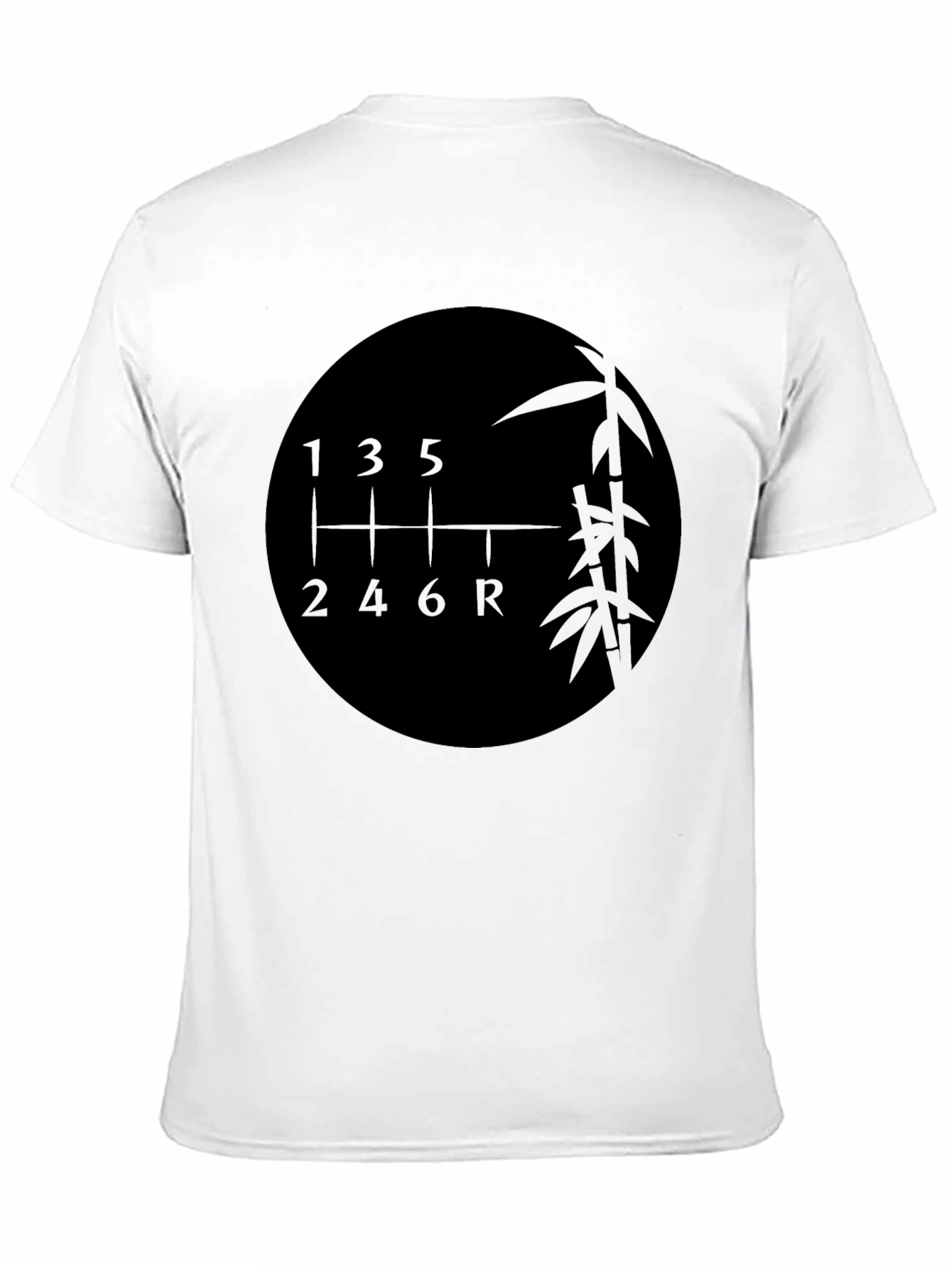 6-Speed Bamboo Shift Pattern Graphic Tee
