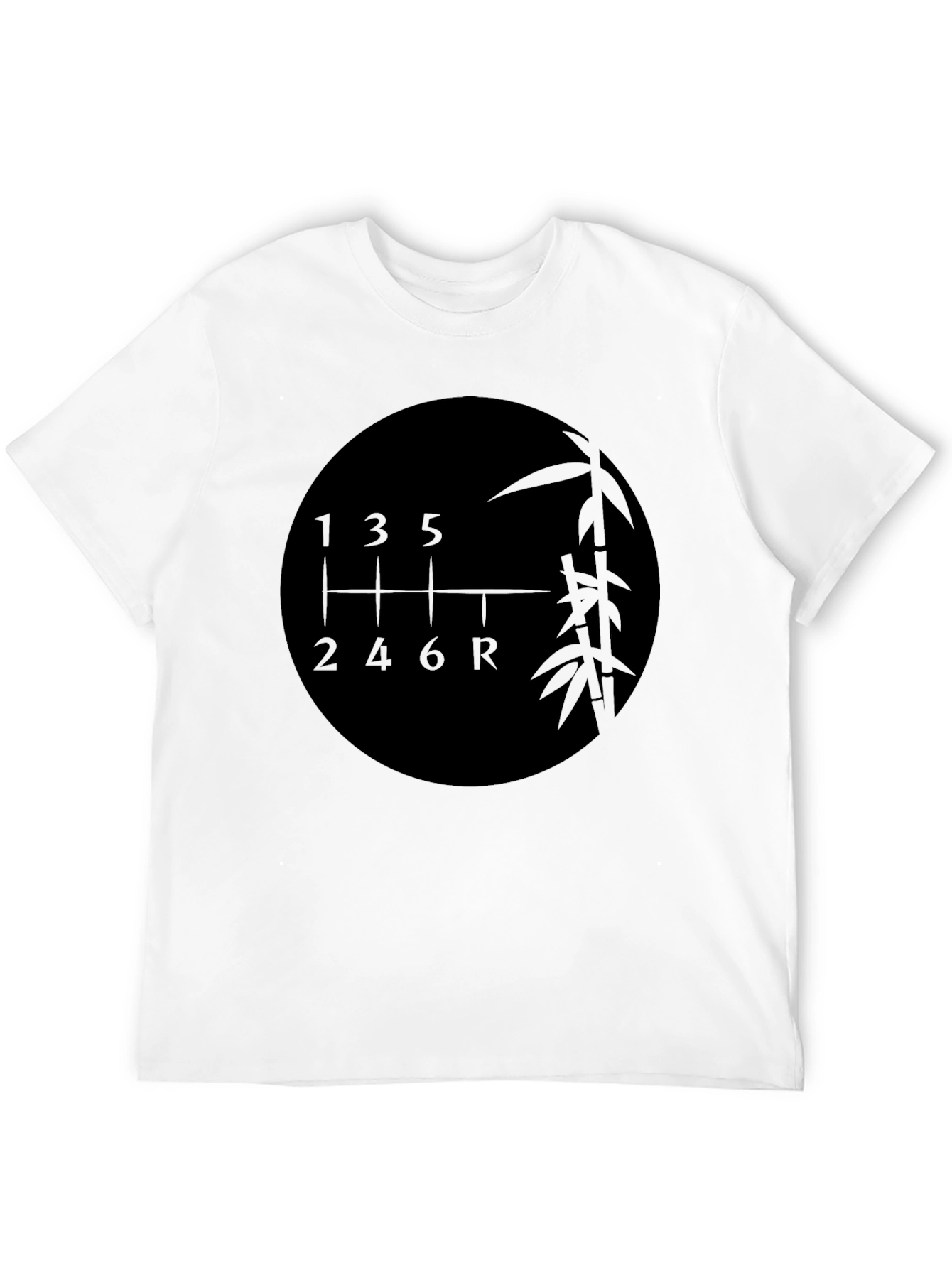 6-Speed Bamboo Shift Pattern Graphic Tee