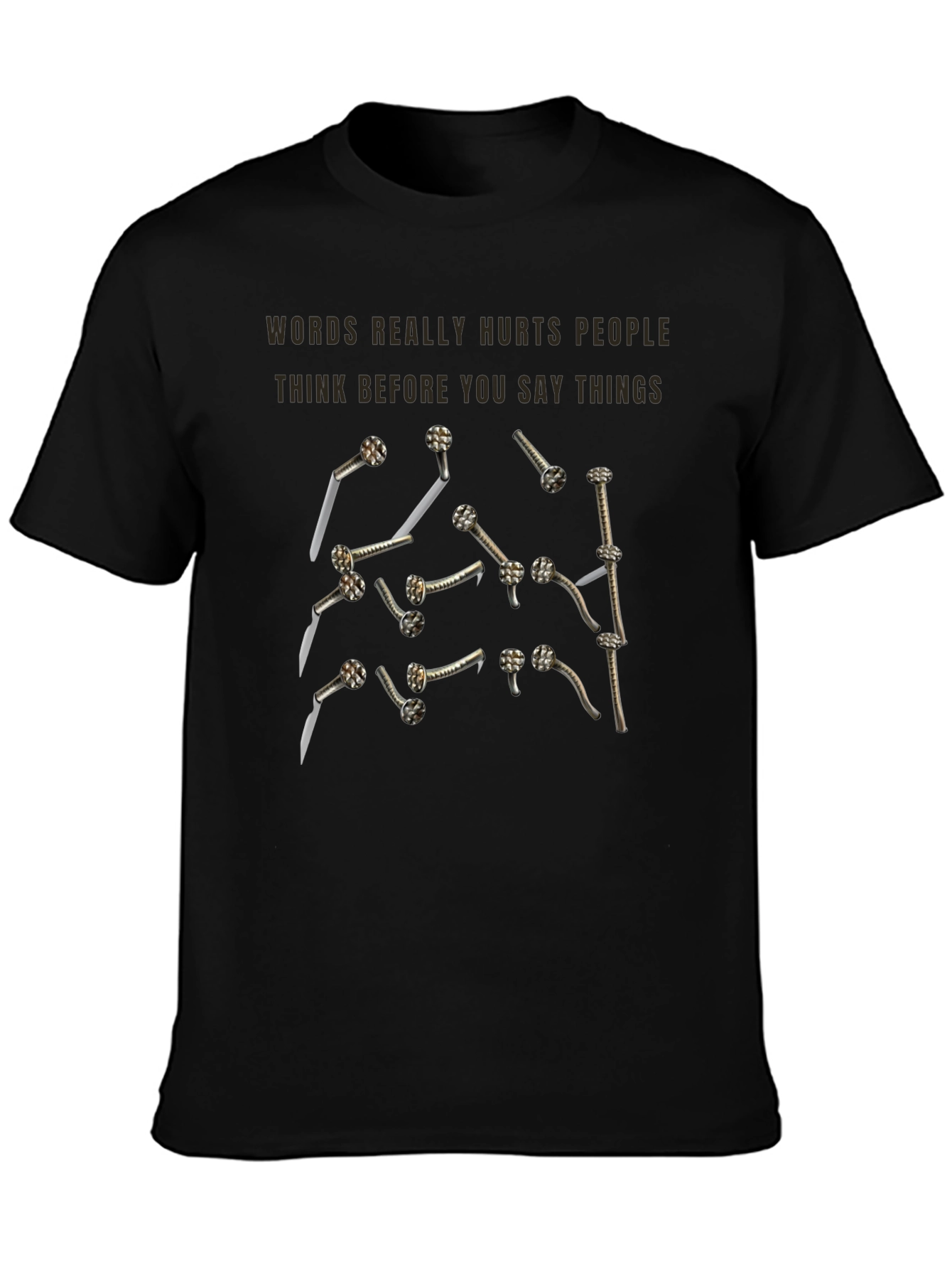 Words Hurt Nails T-Shirt