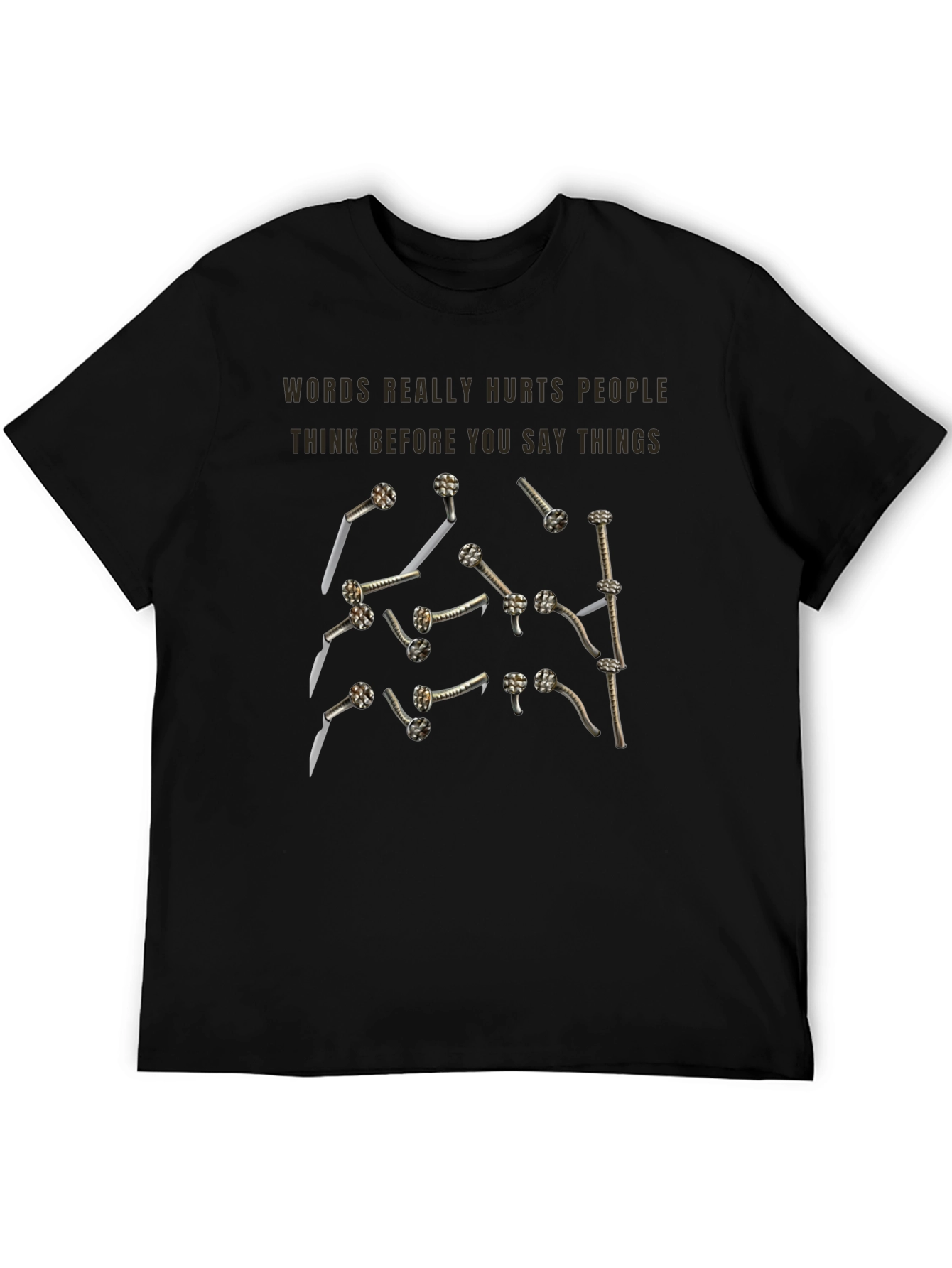 Words Hurt Nails T-Shirt