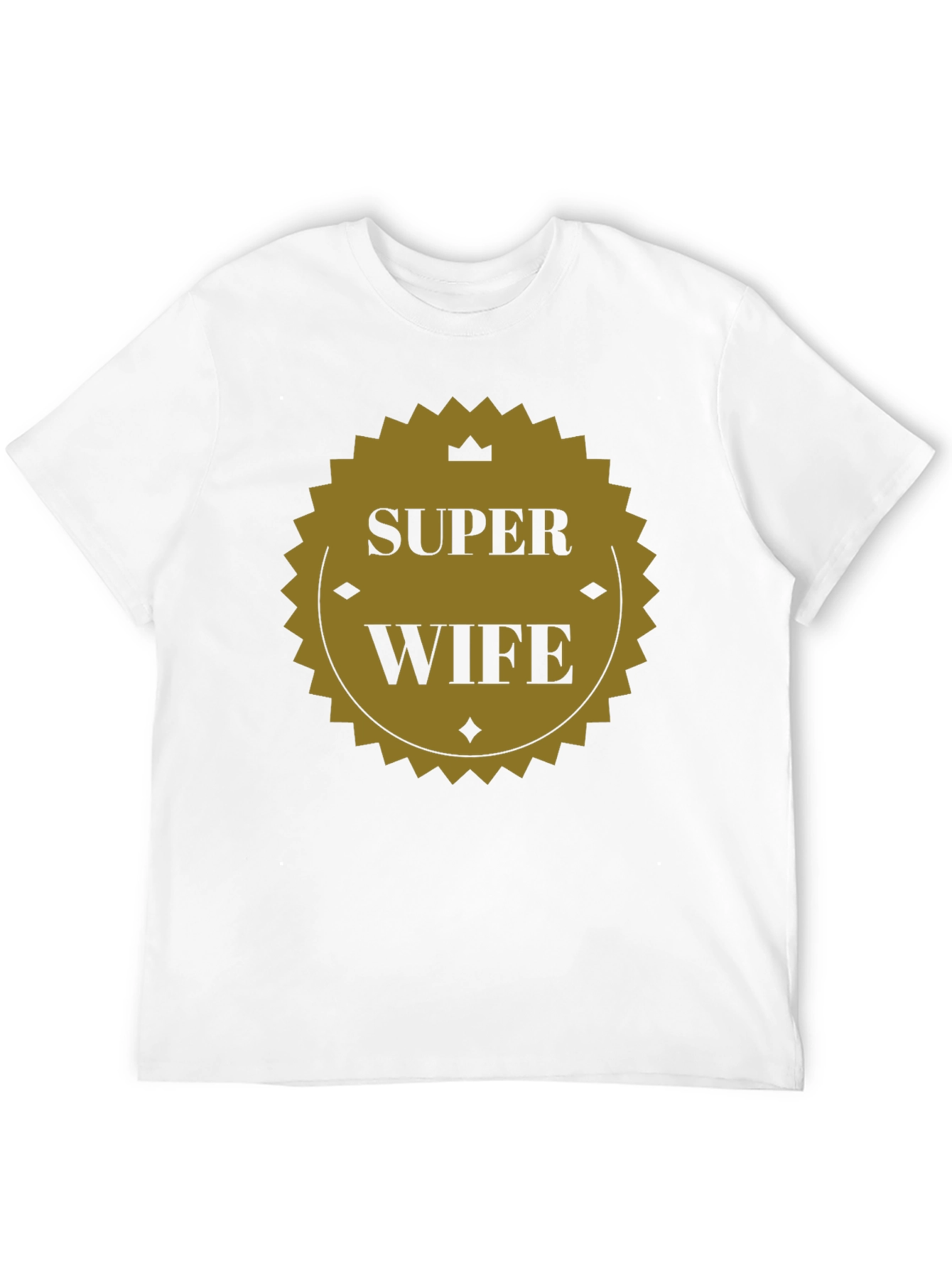 Super Wife Graphic Tee - Black Crew Neck T-Shirt