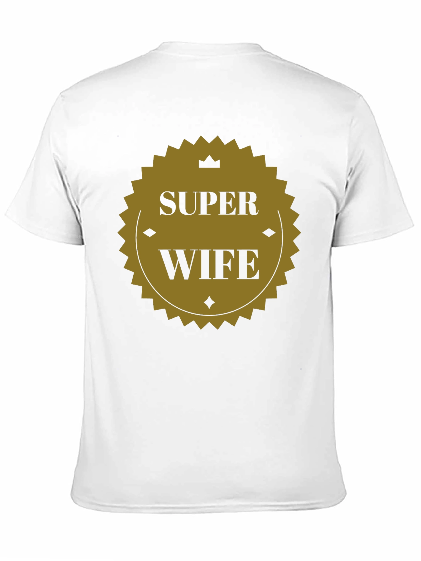 Super Wife Graphic Tee - Black Crew Neck T-Shirt