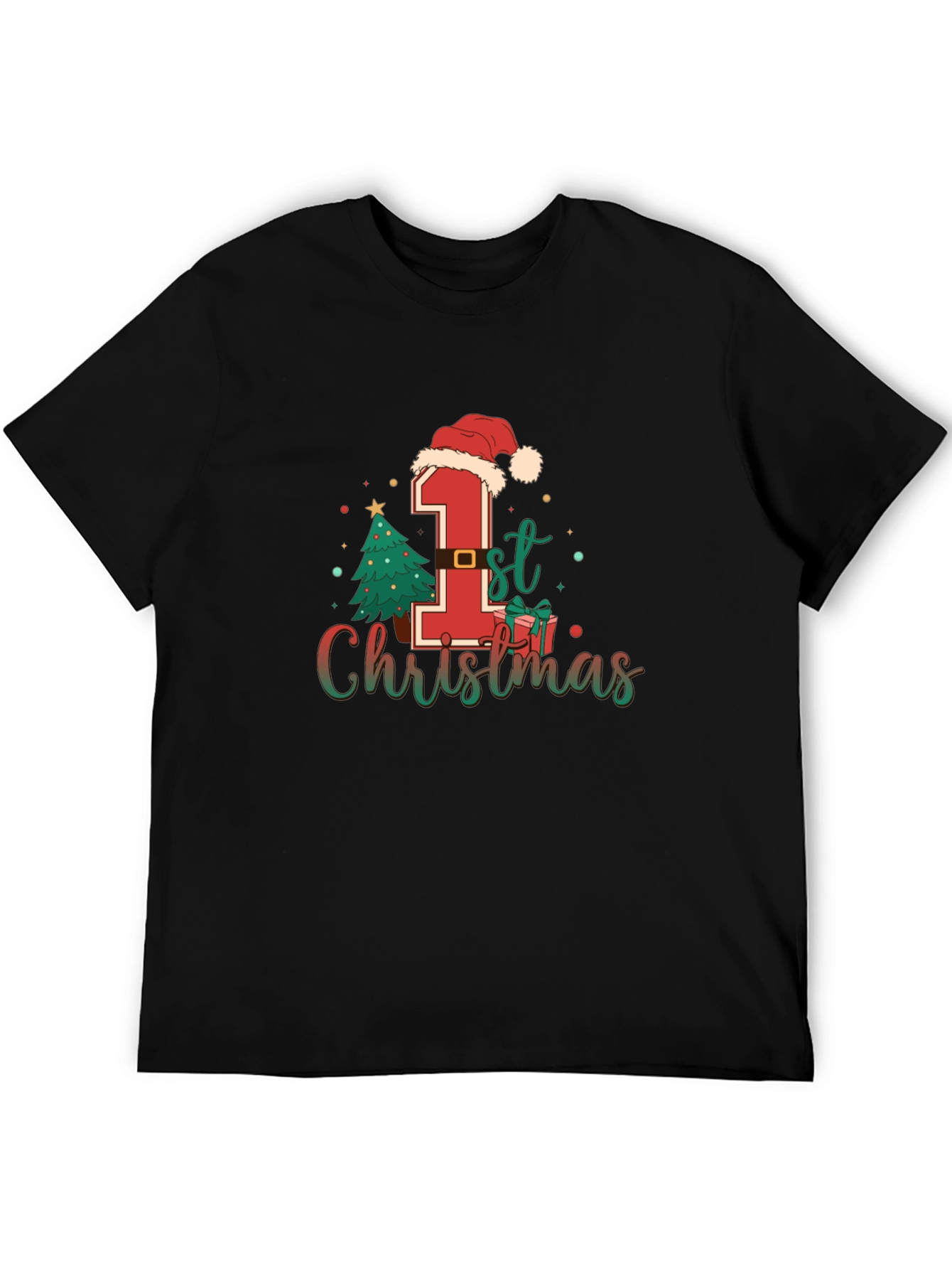 Babys First Christmas T-Shirt Holiday Tee