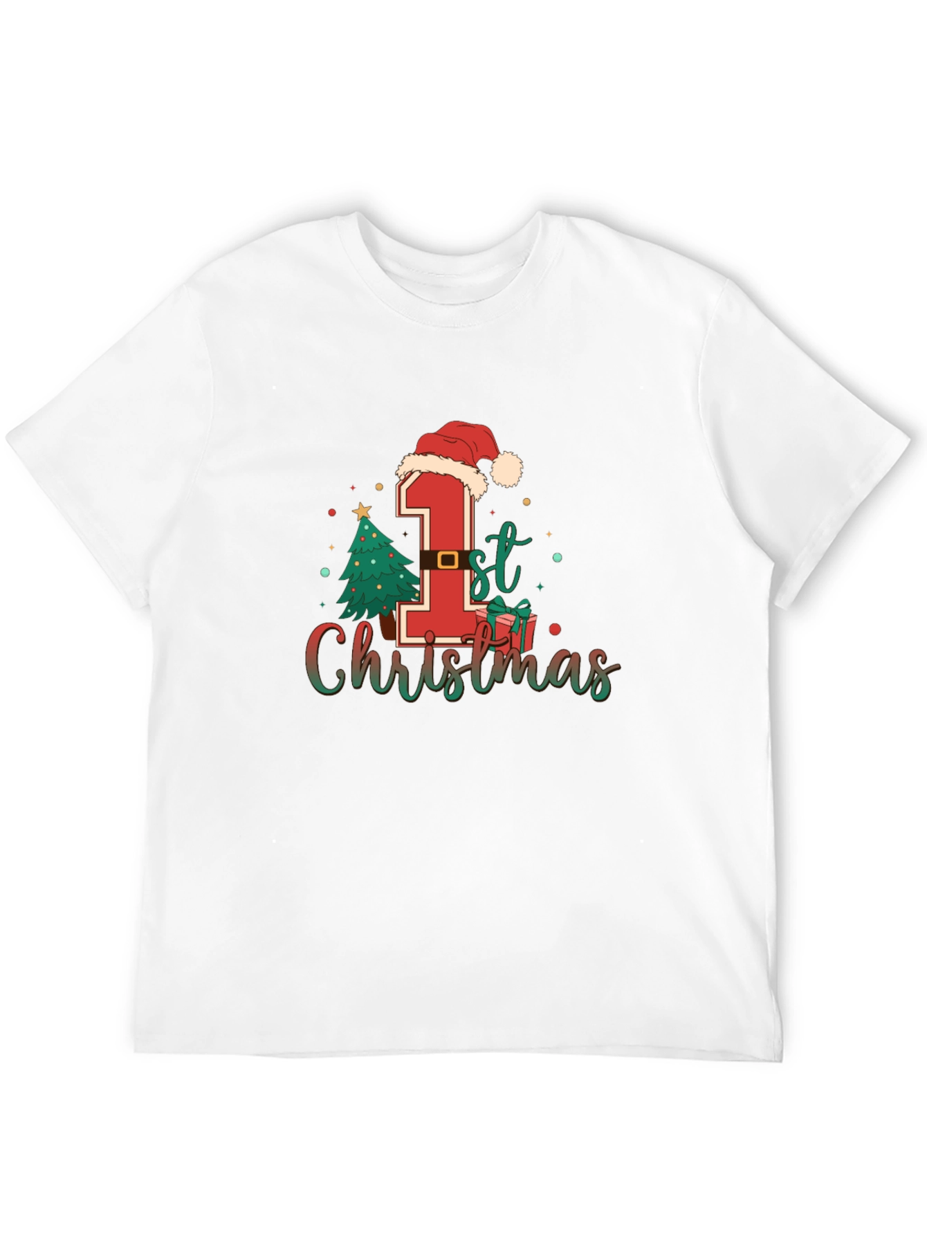Babys First Christmas T-Shirt Holiday Tee