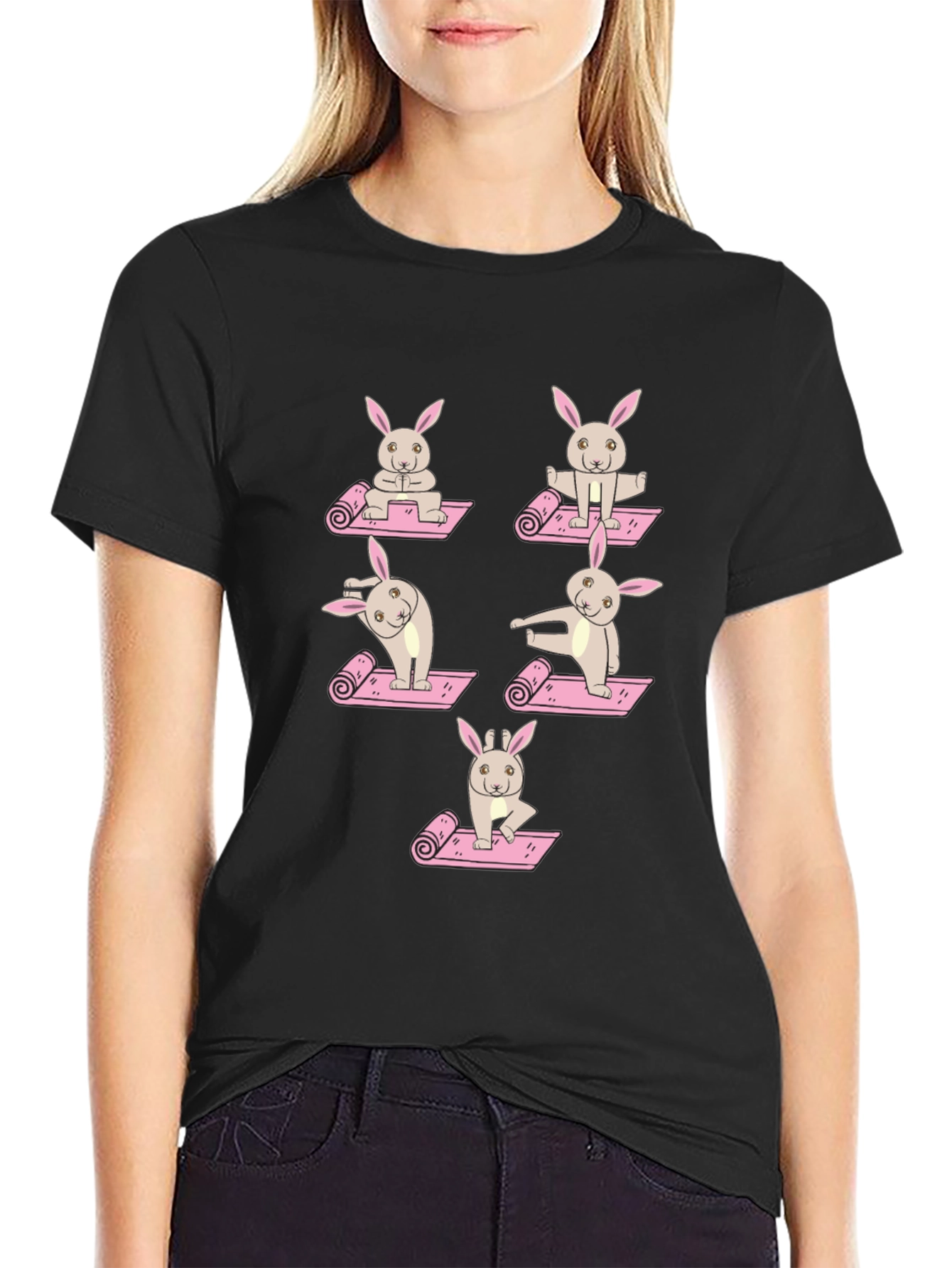 Yoga Bunny Graphic Tee - Unisex
