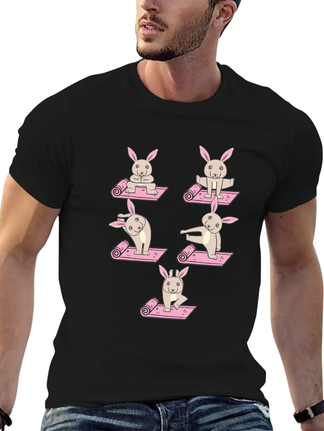 Yoga Bunny Graphic Tee - Unisex
