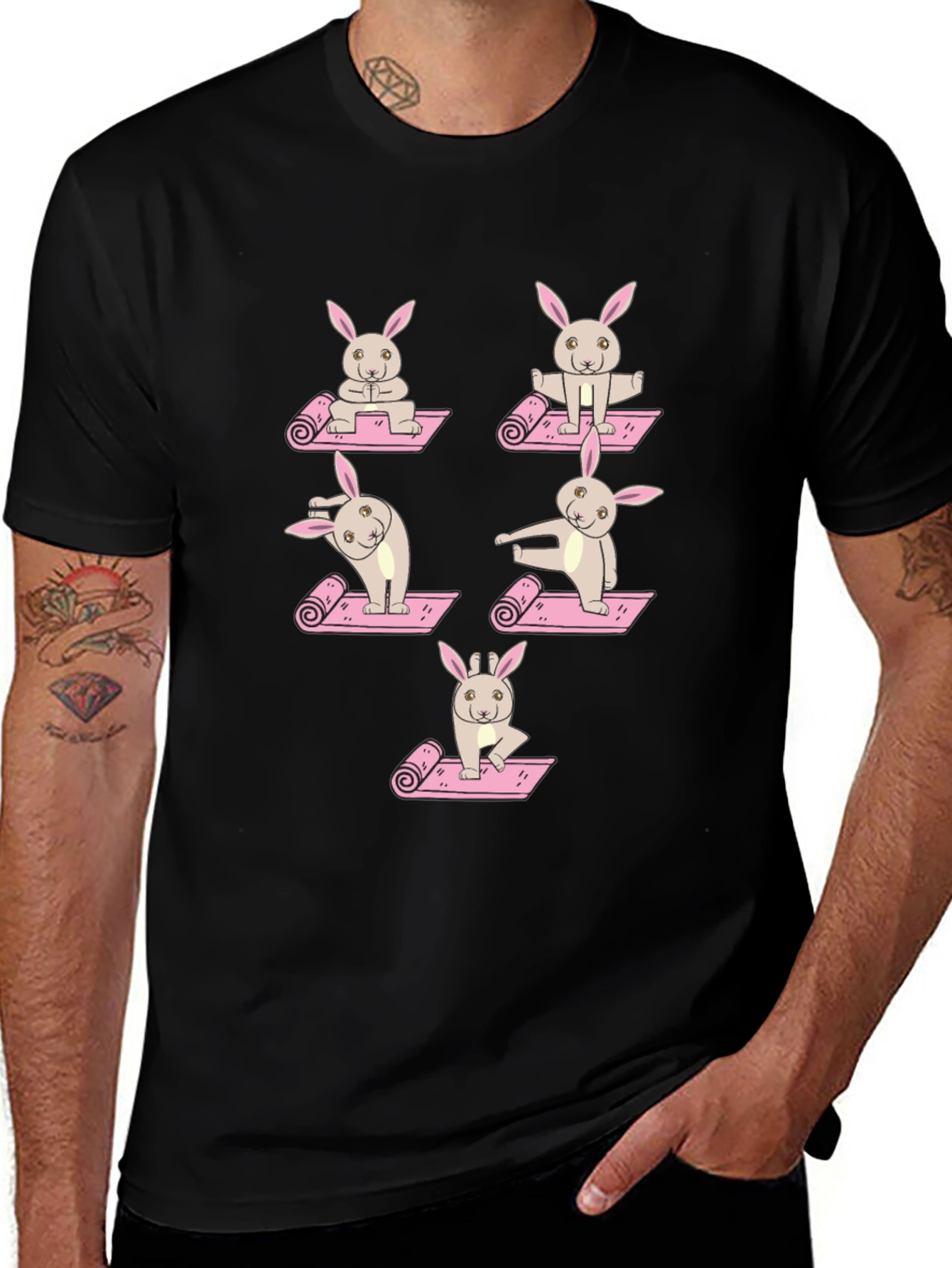 Yoga Bunny Graphic Tee - Unisex