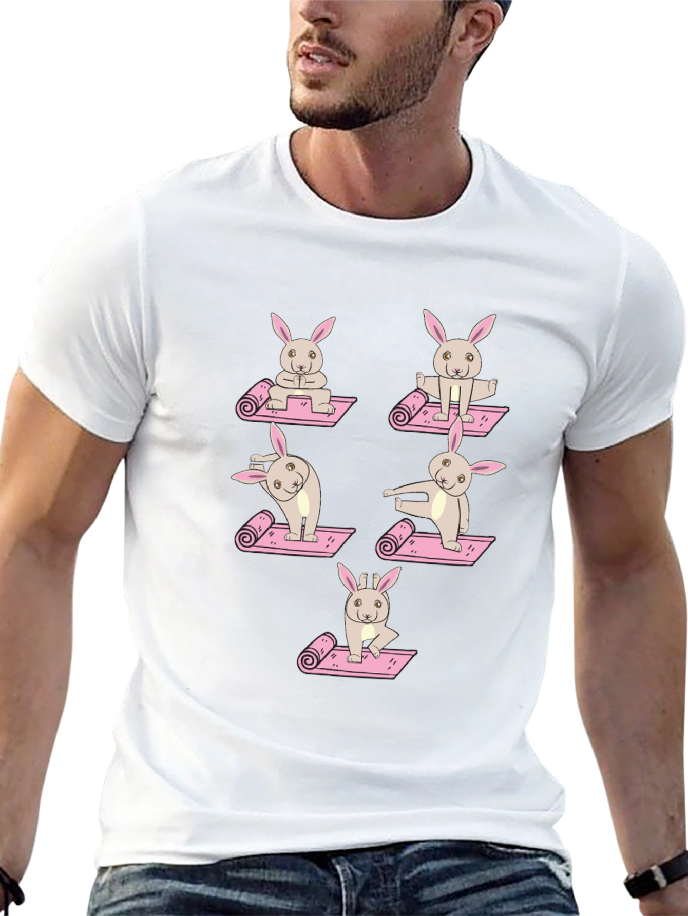 Yoga Bunny Graphic Tee - Unisex