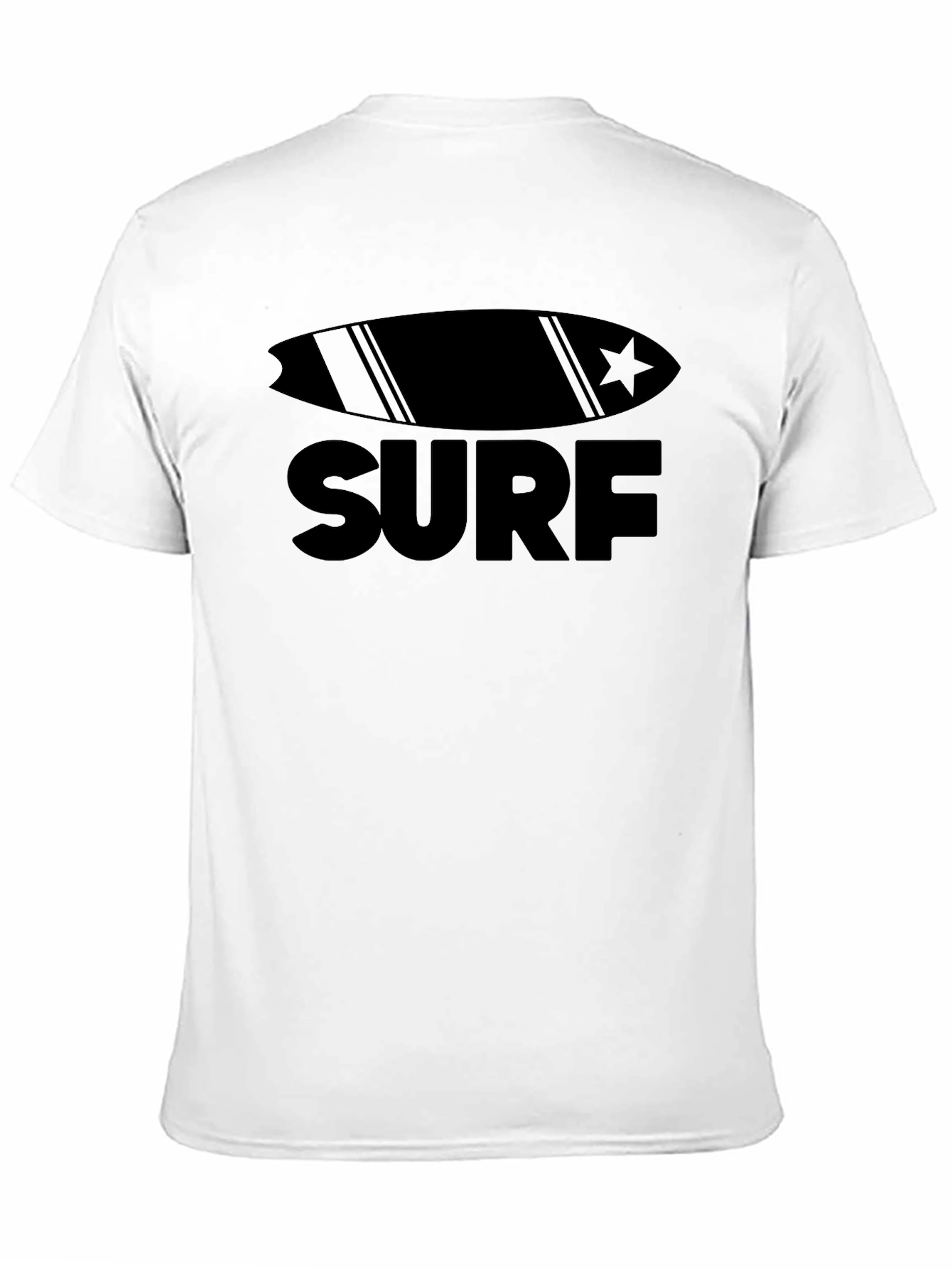 Surfboard Graphic Black T-Shirt