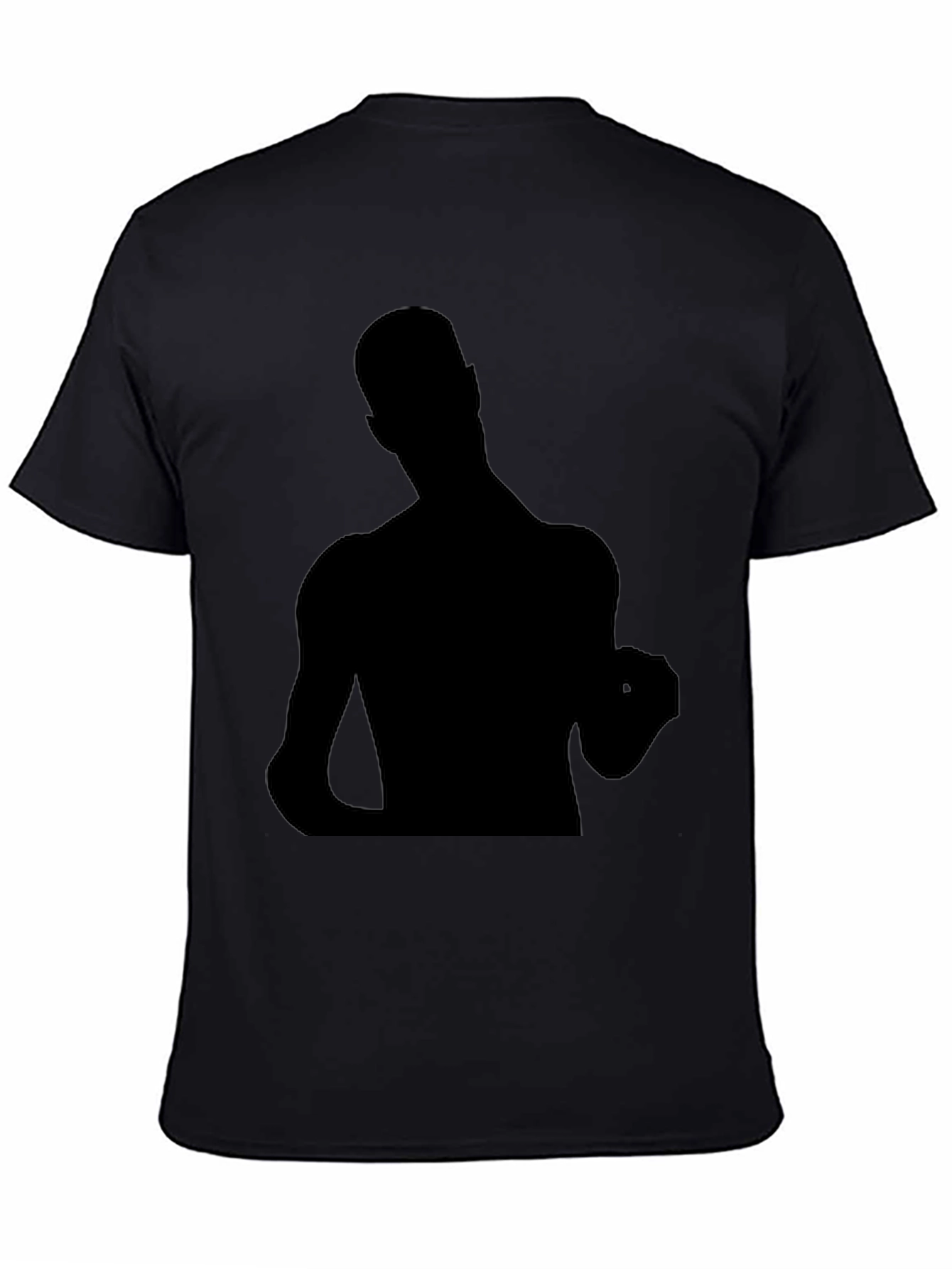 Bold Silhouette Graphic Tee - Black