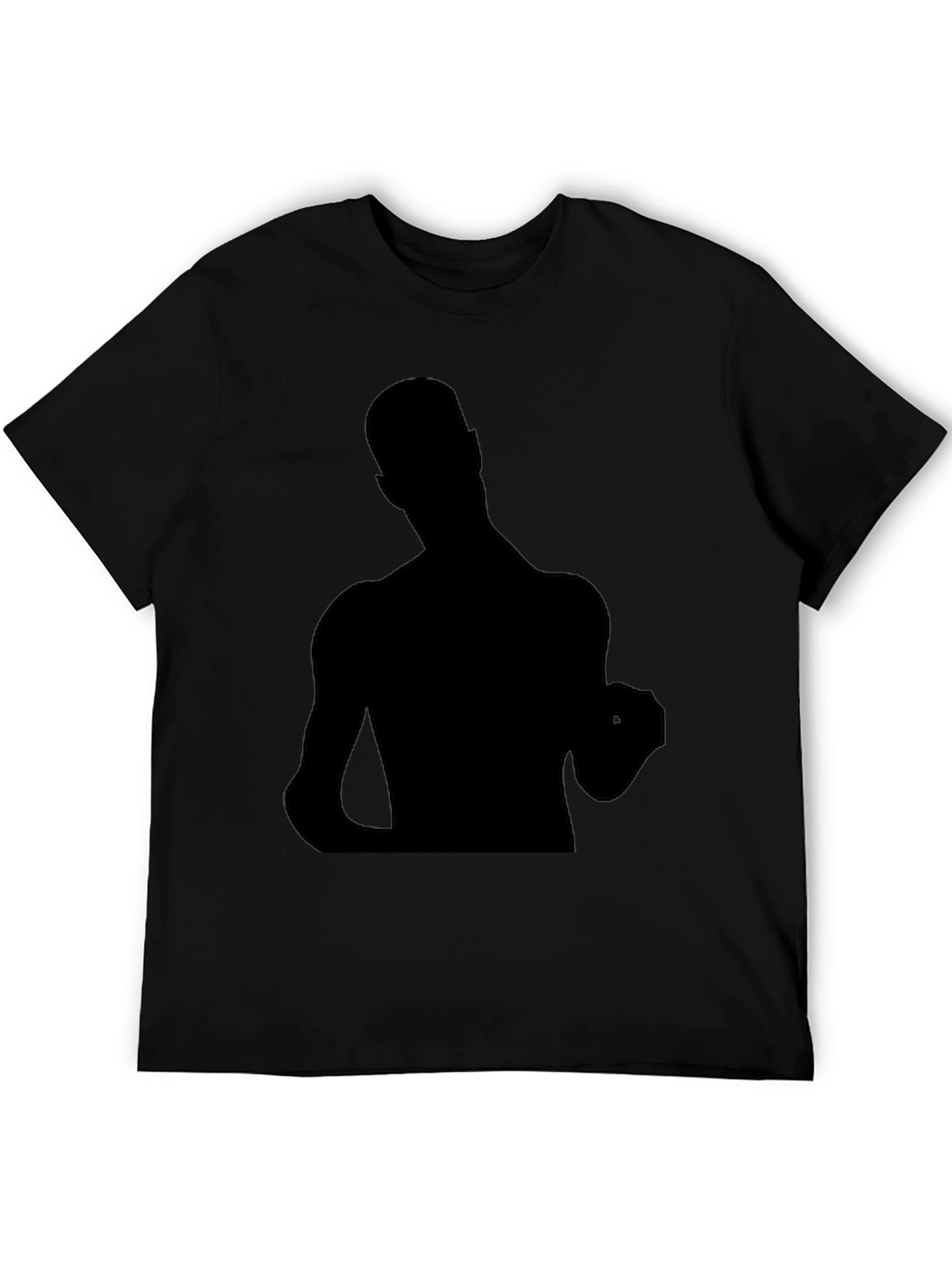 Bold Silhouette Graphic Tee - Black