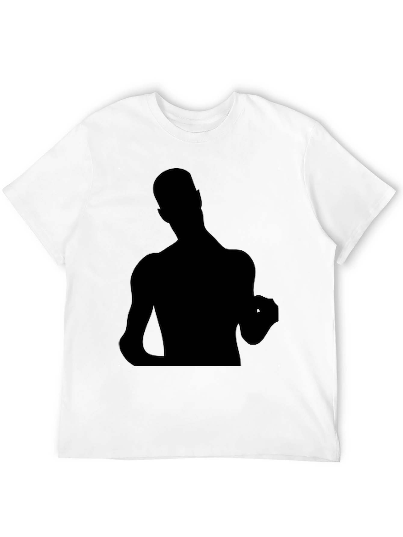 Bold Silhouette Graphic Tee - Black