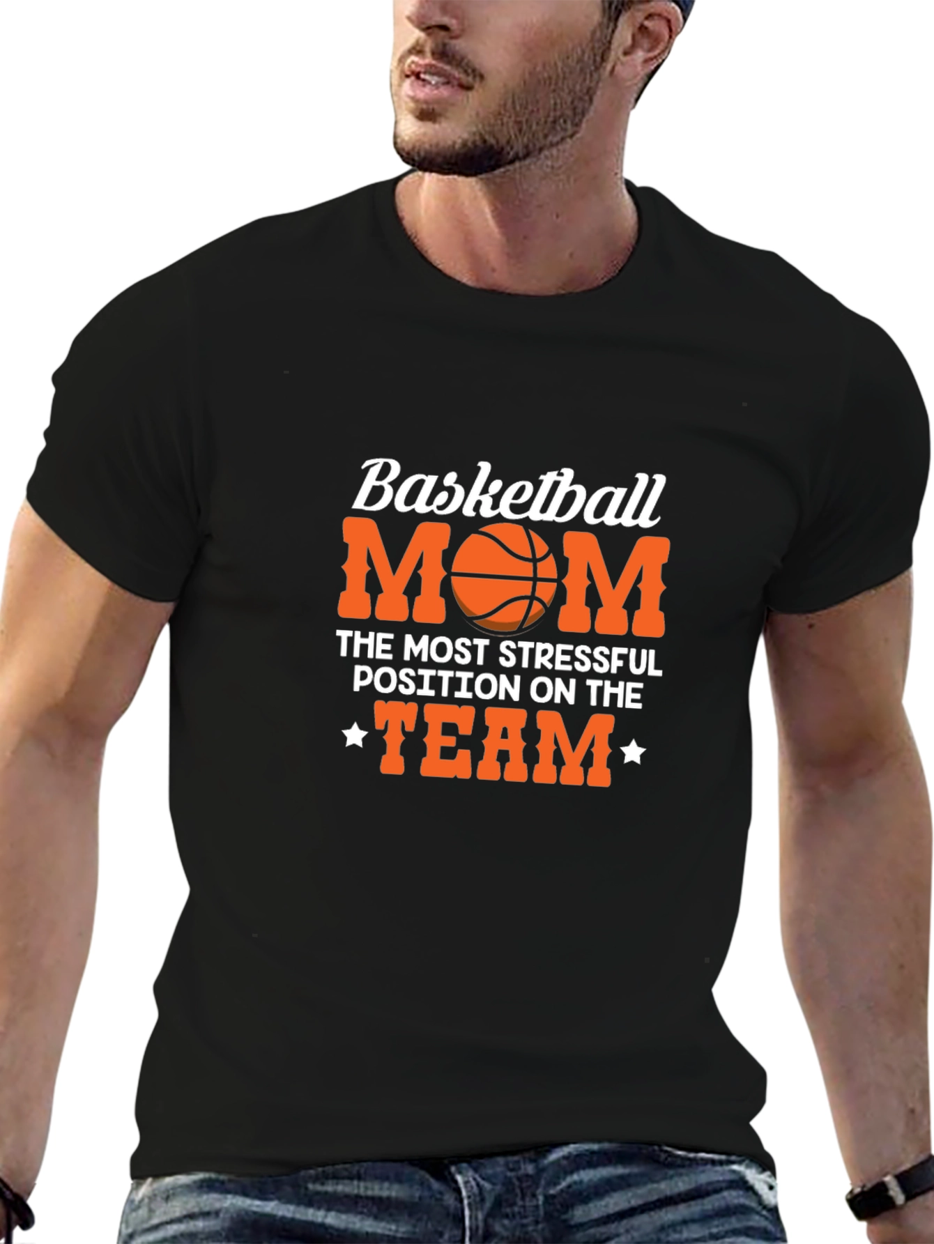 Basketball Mom T-Shirt: Most Stressful Position on the Team