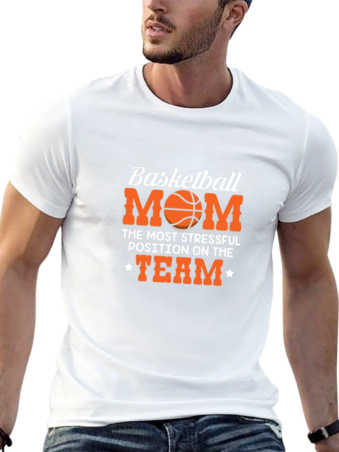 Basketball Mom T-Shirt: Most Stressful Position on the Team