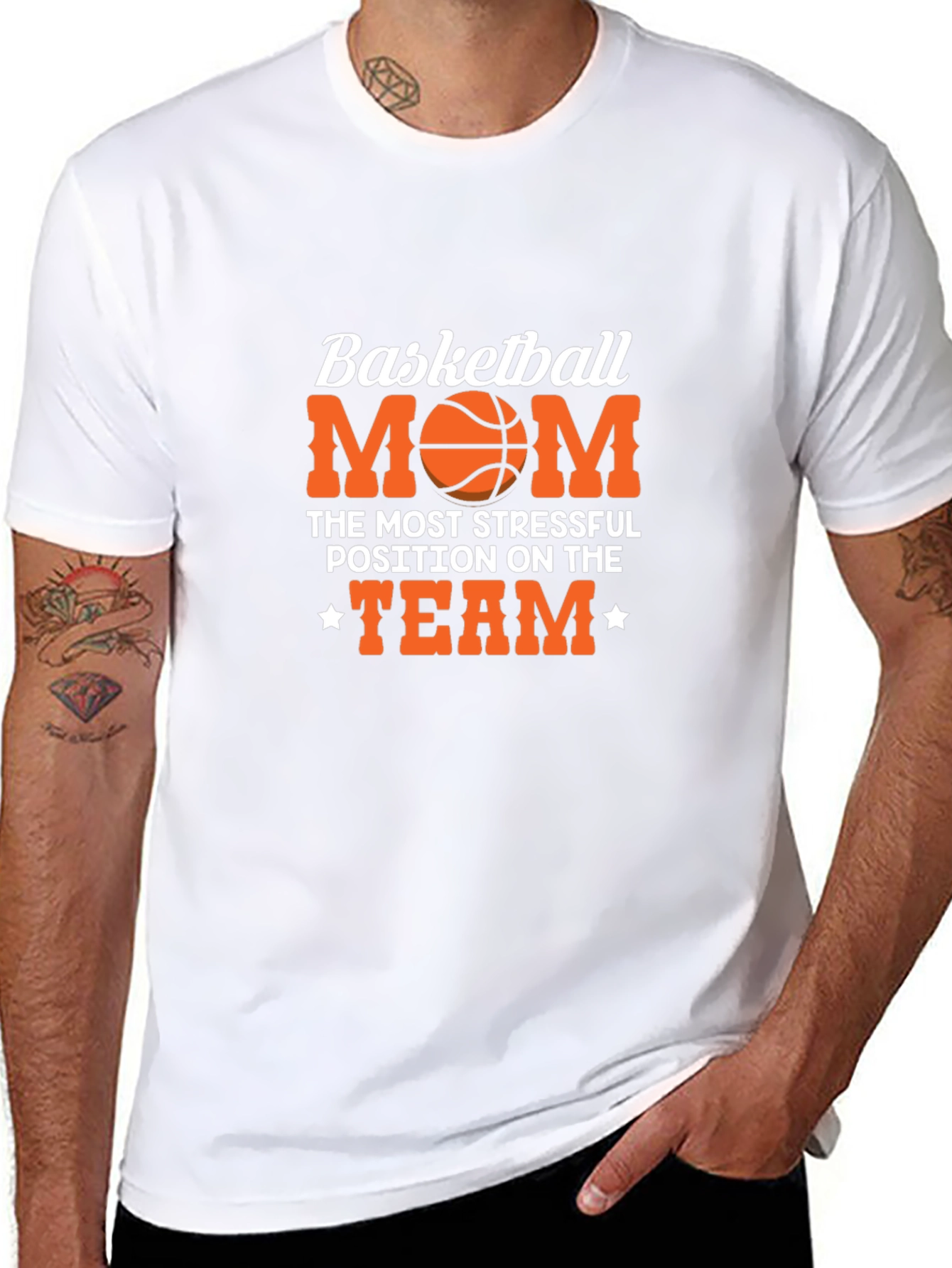 Basketball Mom T-Shirt: Most Stressful Position on the Team