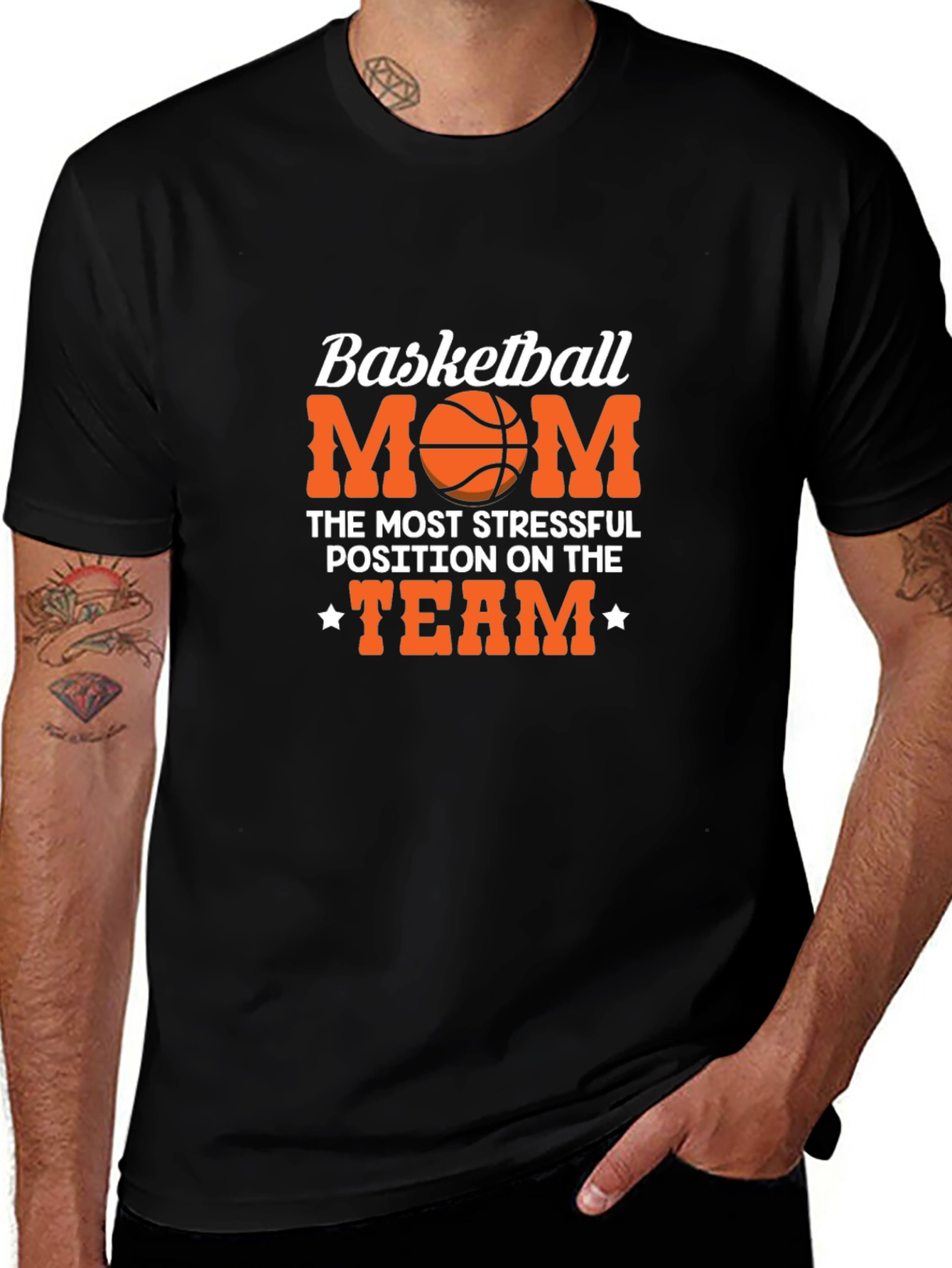 Basketball Mom T-Shirt: Most Stressful Position on the Team