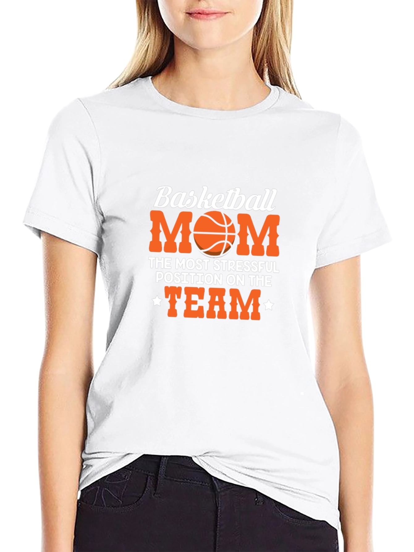 Basketball Mom T-Shirt: Most Stressful Position on the Team