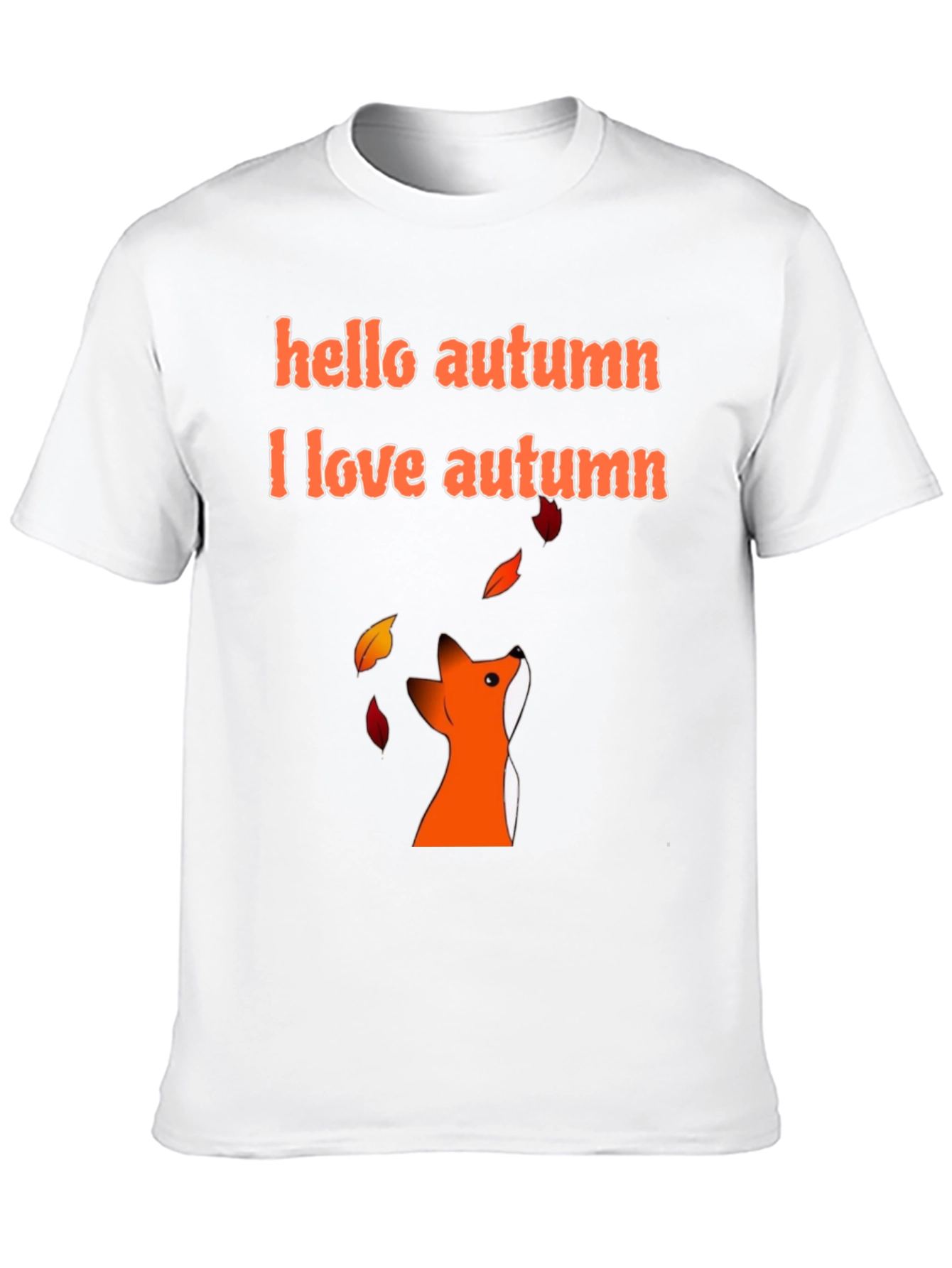 Autumn Fox Graphic Tee - Hello Autumn T-Shirt