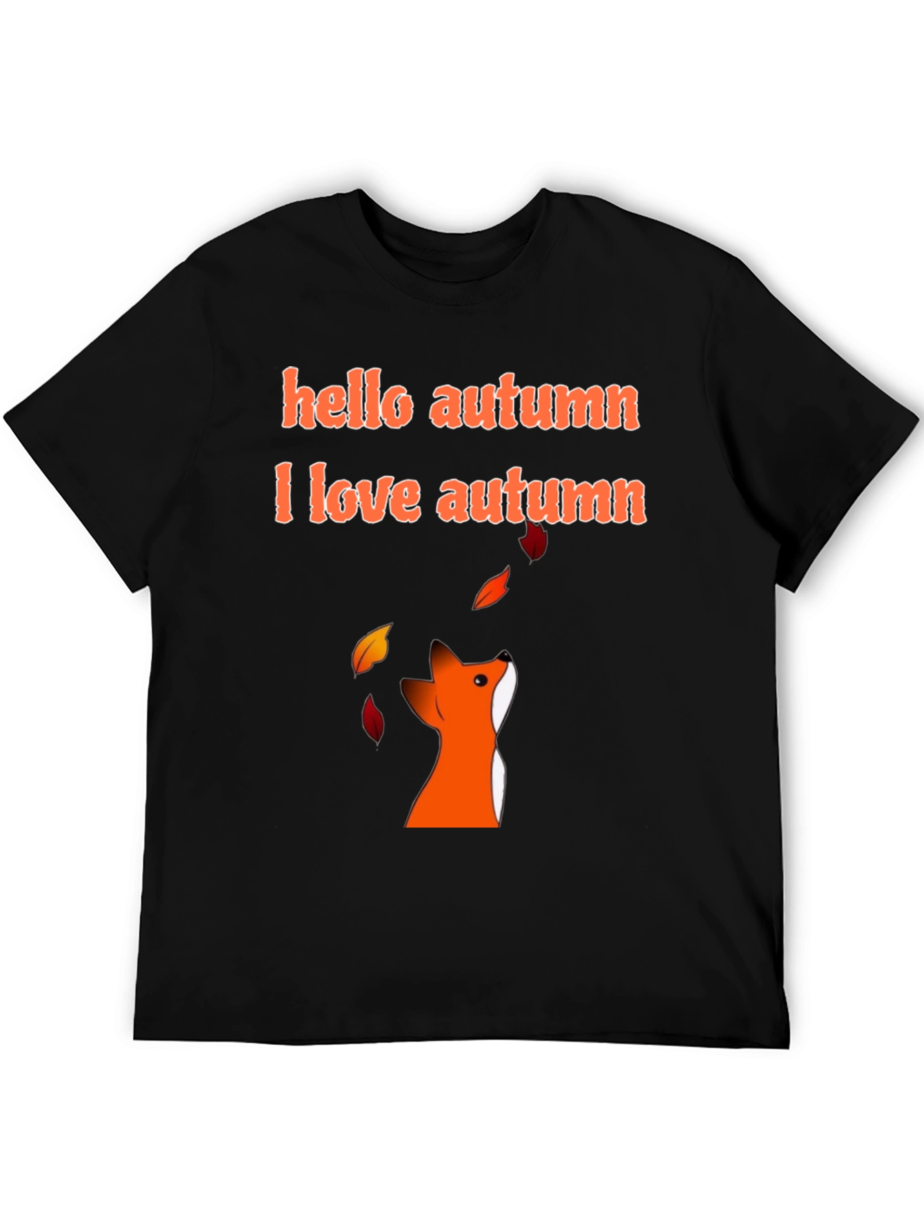 Autumn Fox Graphic Tee - Hello Autumn T-Shirt