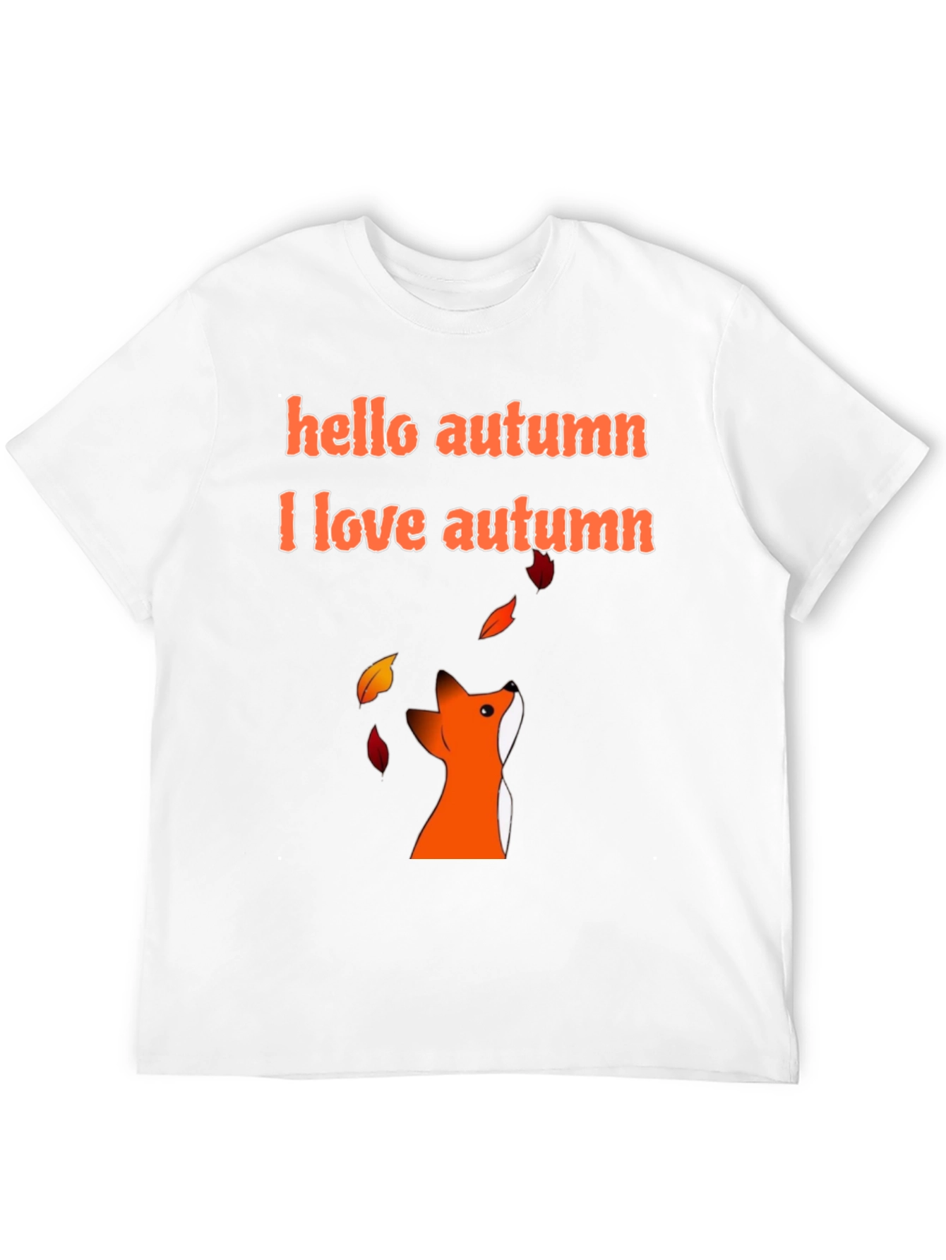 Autumn Fox Graphic Tee - Hello Autumn T-Shirt