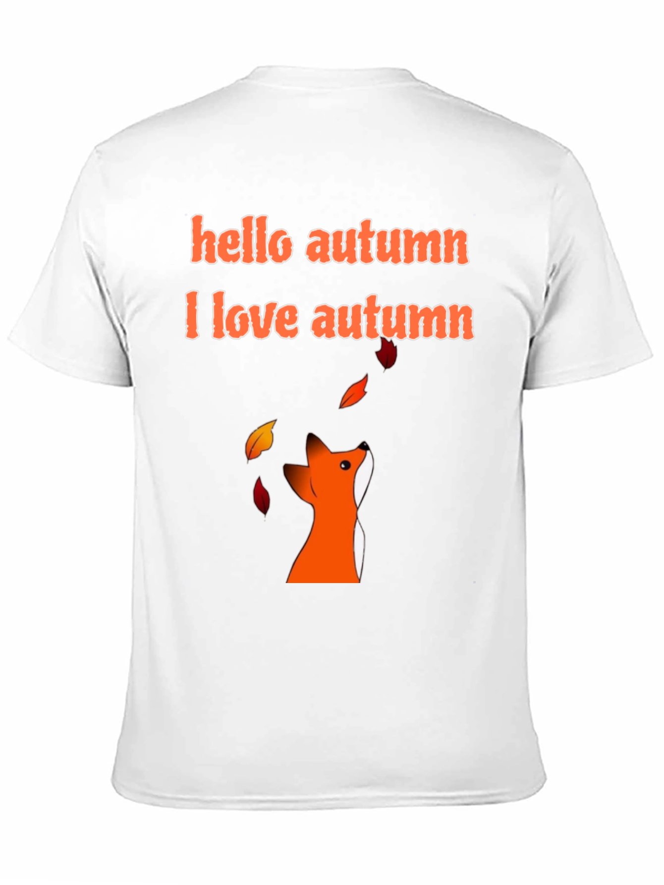 Autumn Fox Graphic Tee - Hello Autumn T-Shirt