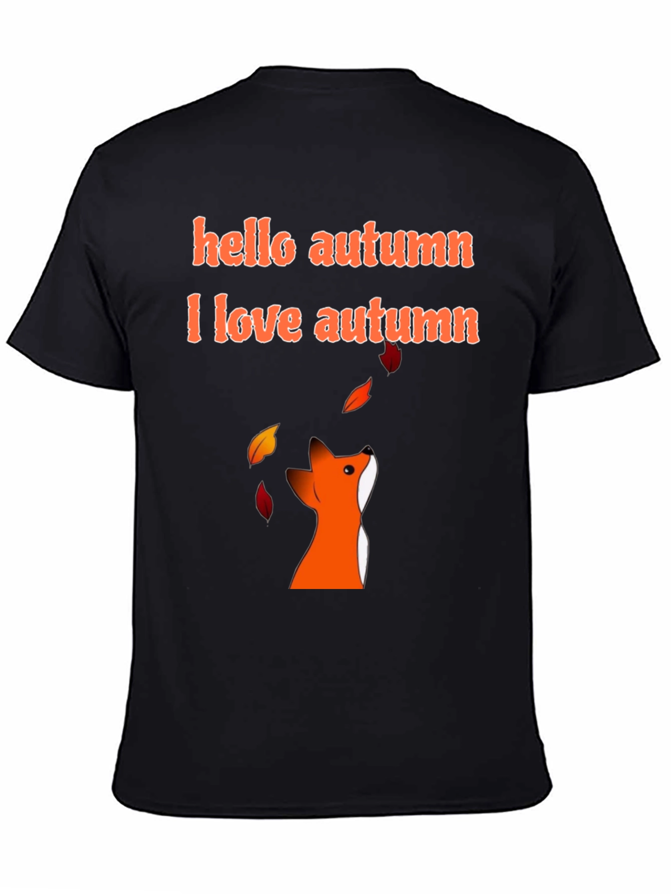Autumn Fox Graphic Tee - Hello Autumn T-Shirt