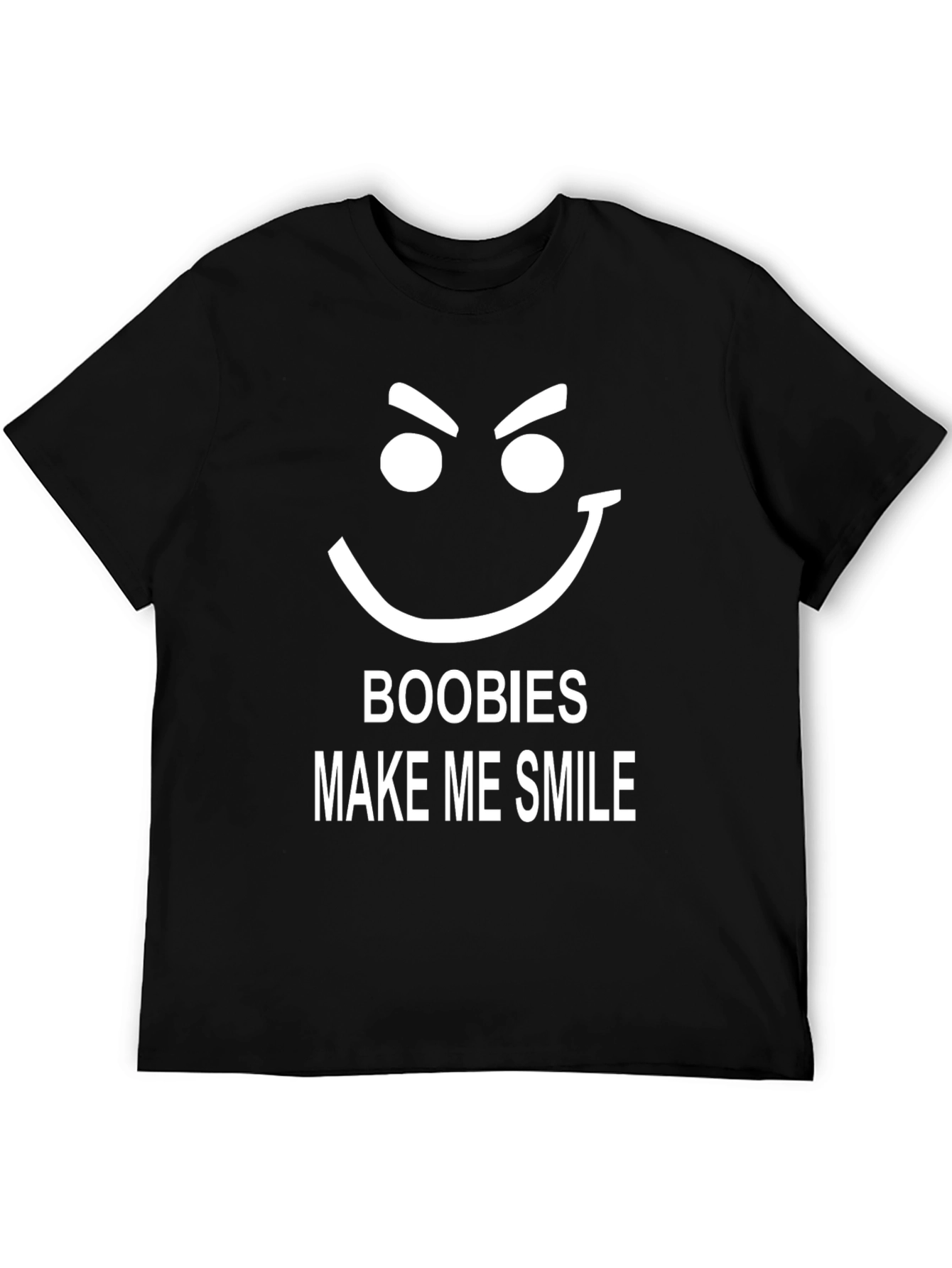 Boobies Make Me Smile Graphic Tee
