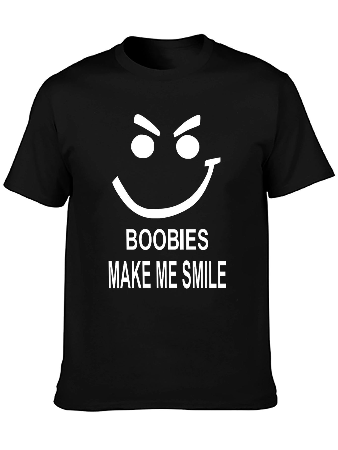 Boobies Make Me Smile Graphic Tee