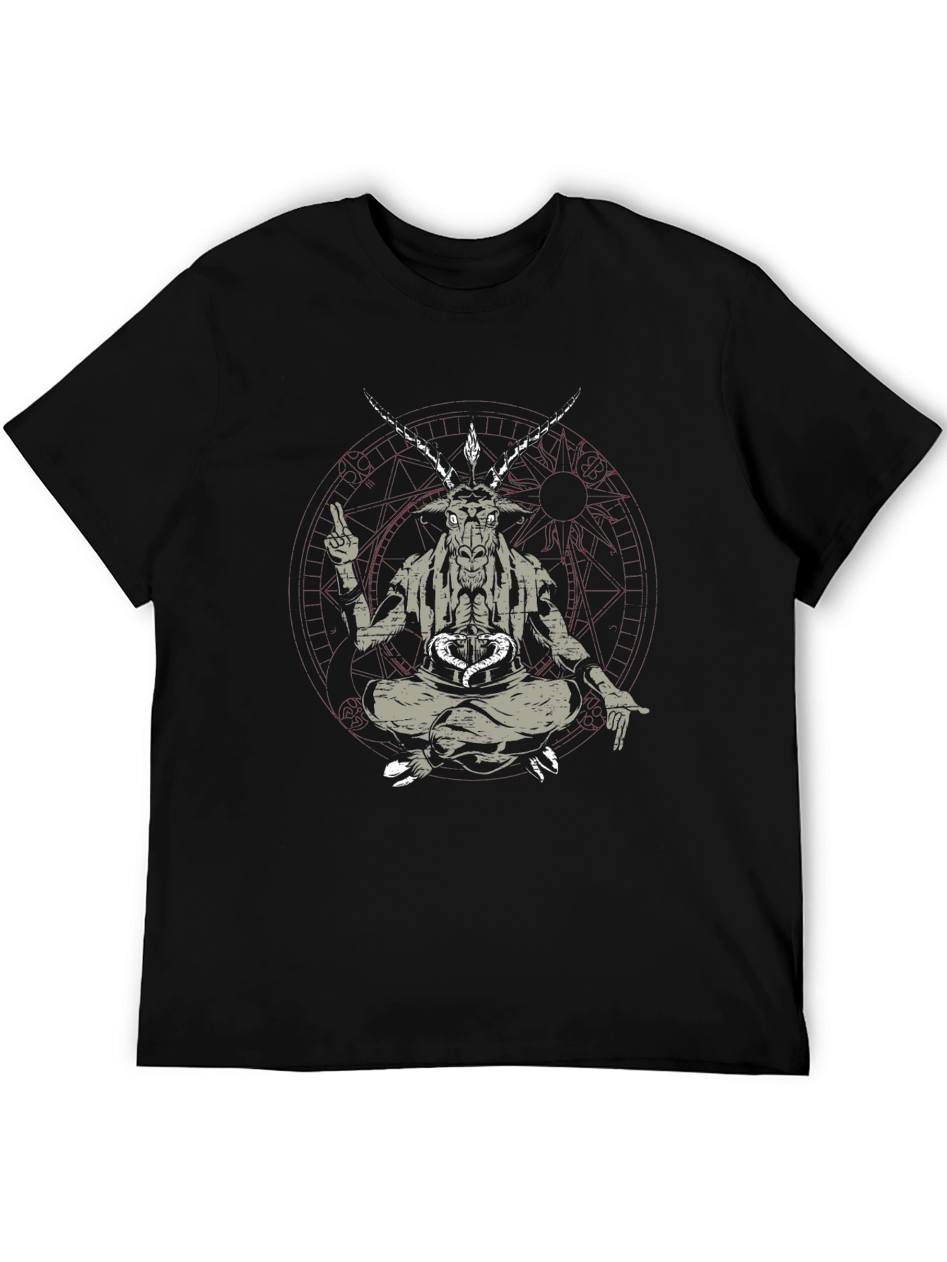 Baphomet Tee - Occult Goat Head Design
