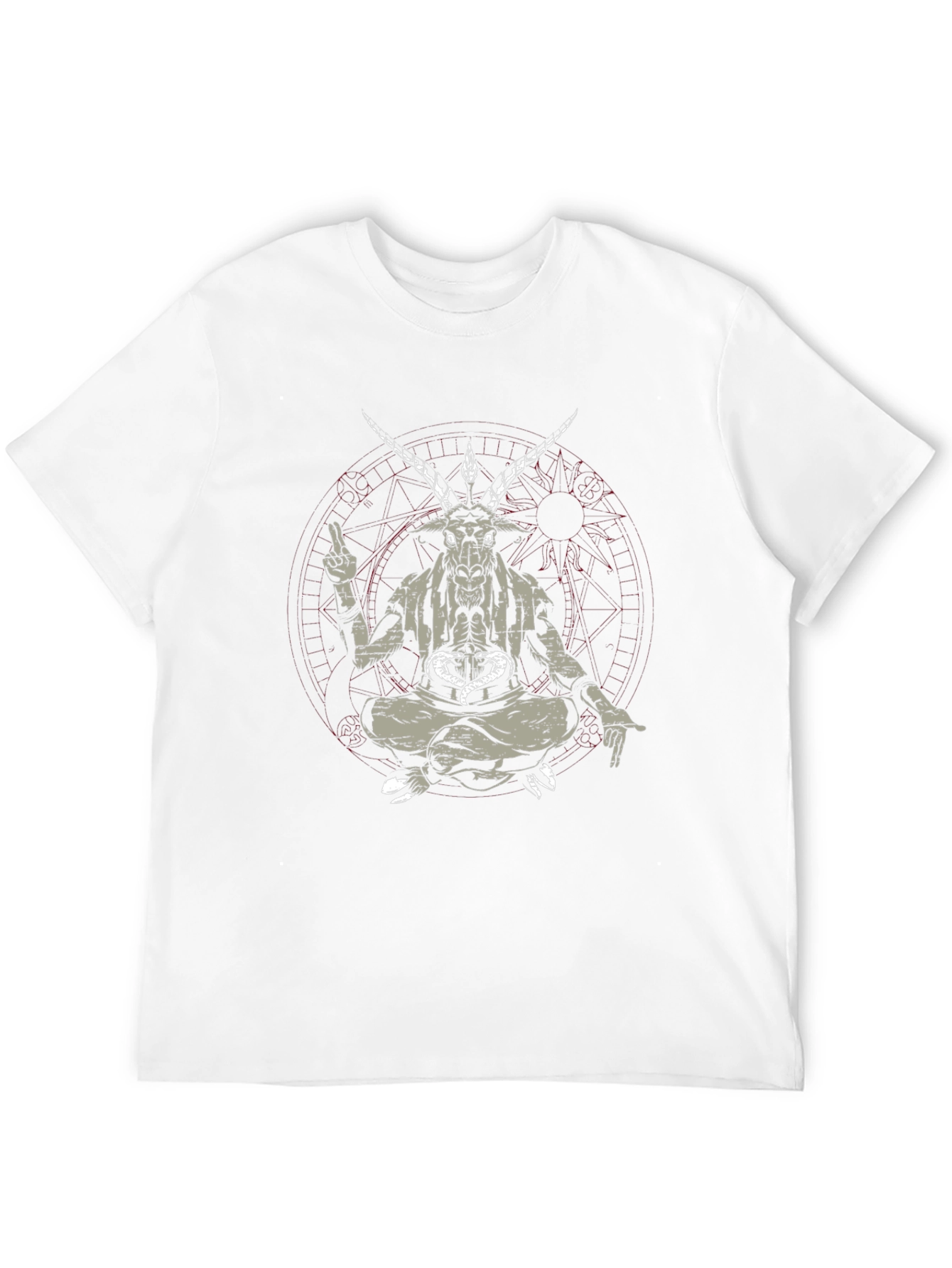 Baphomet Tee - Occult Goat Head Design