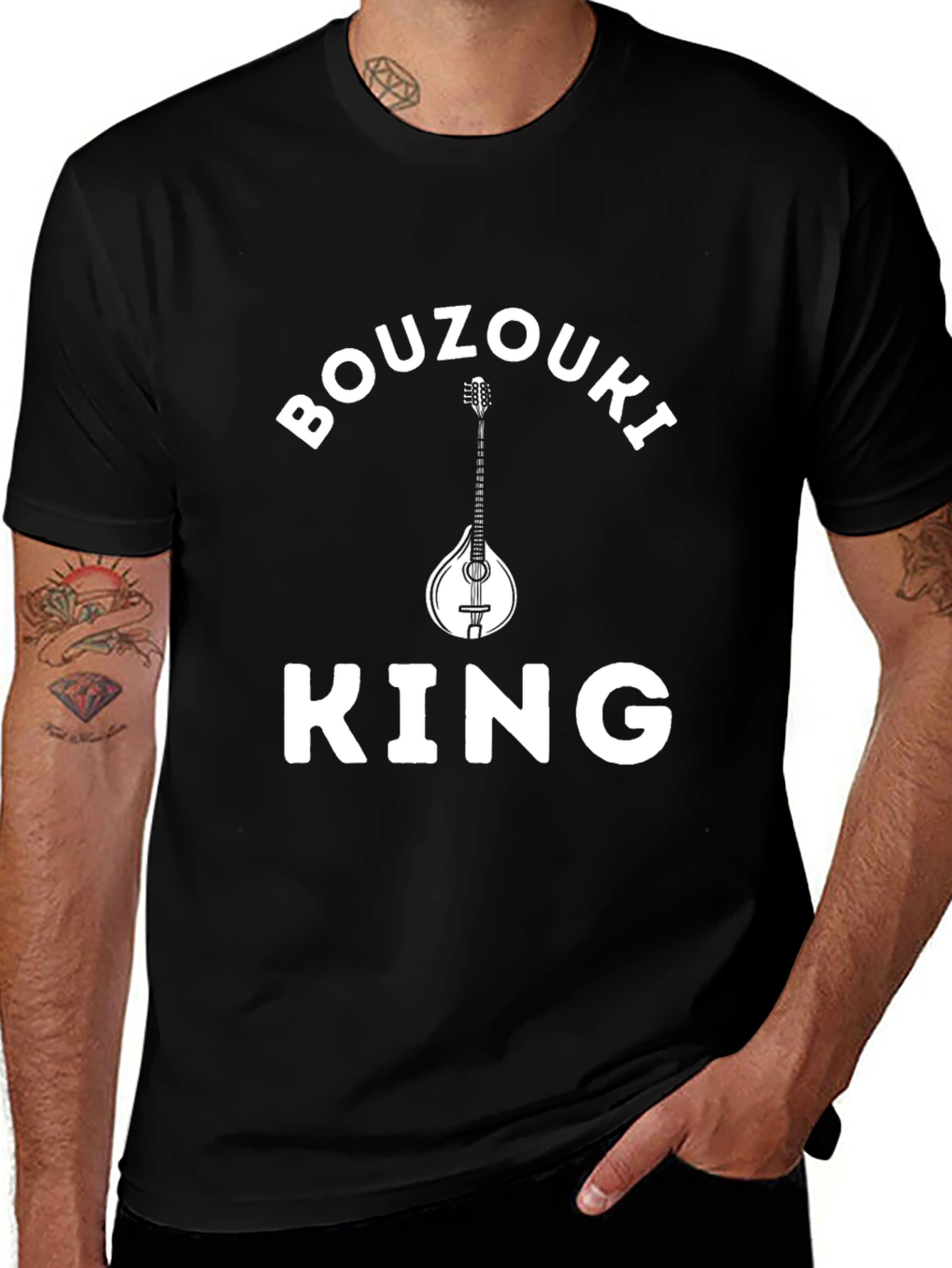 Bouzouki King T-Shirt - Greek Music Tee