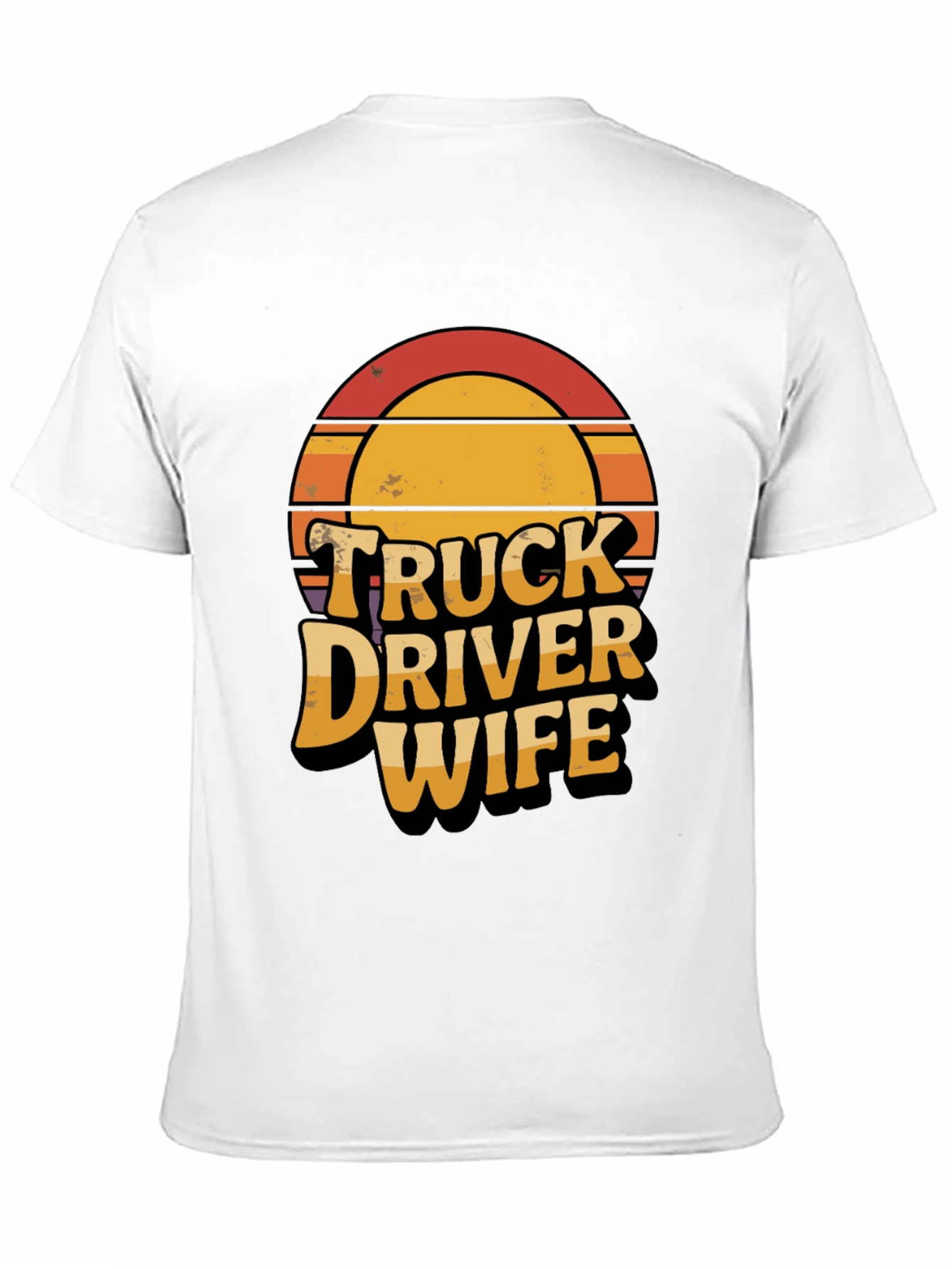 Truck Driver Wife Retro Graphic T-Shirt