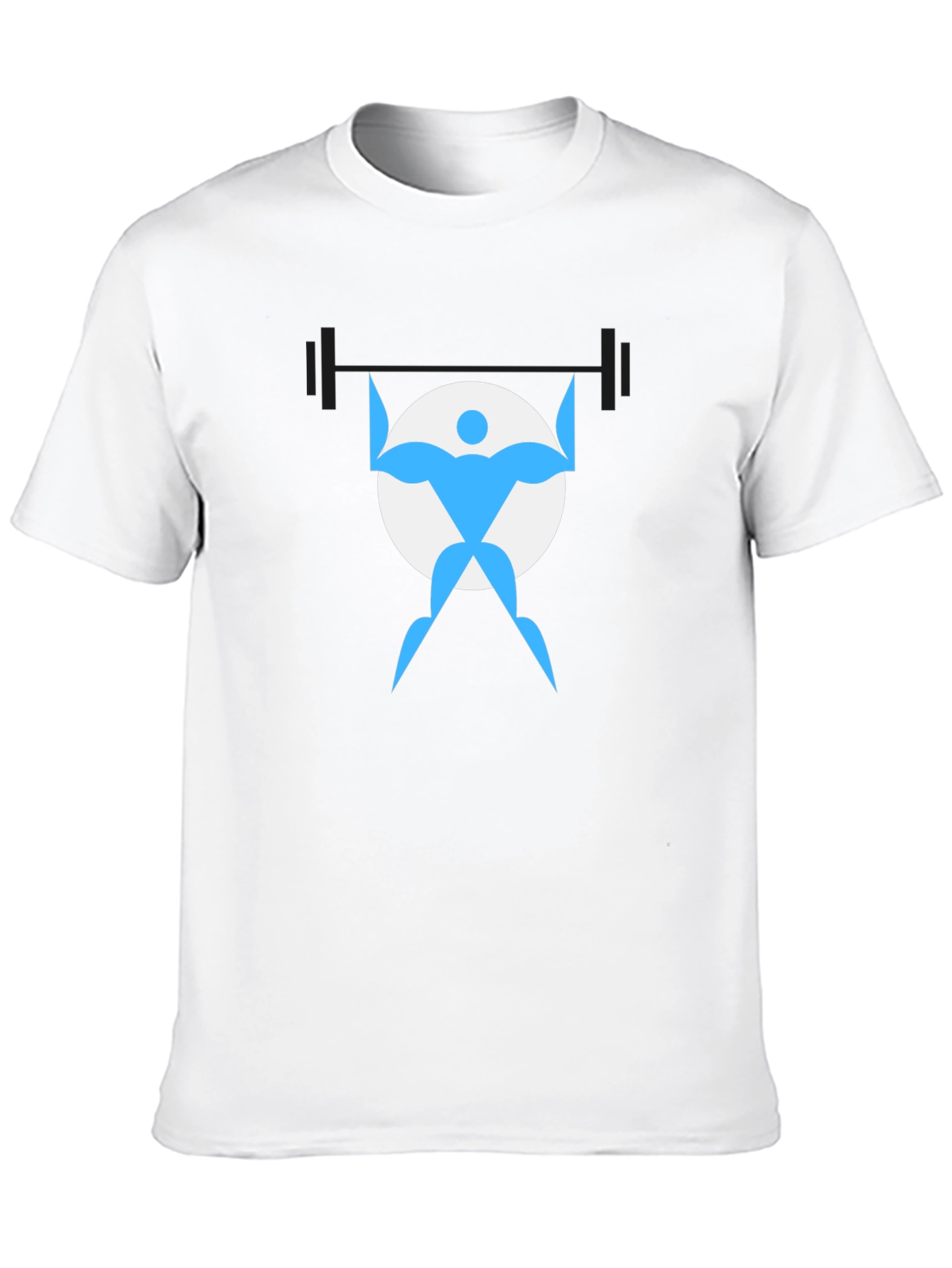 Weightlifter Graphic Tee - Black Cotton Shirt