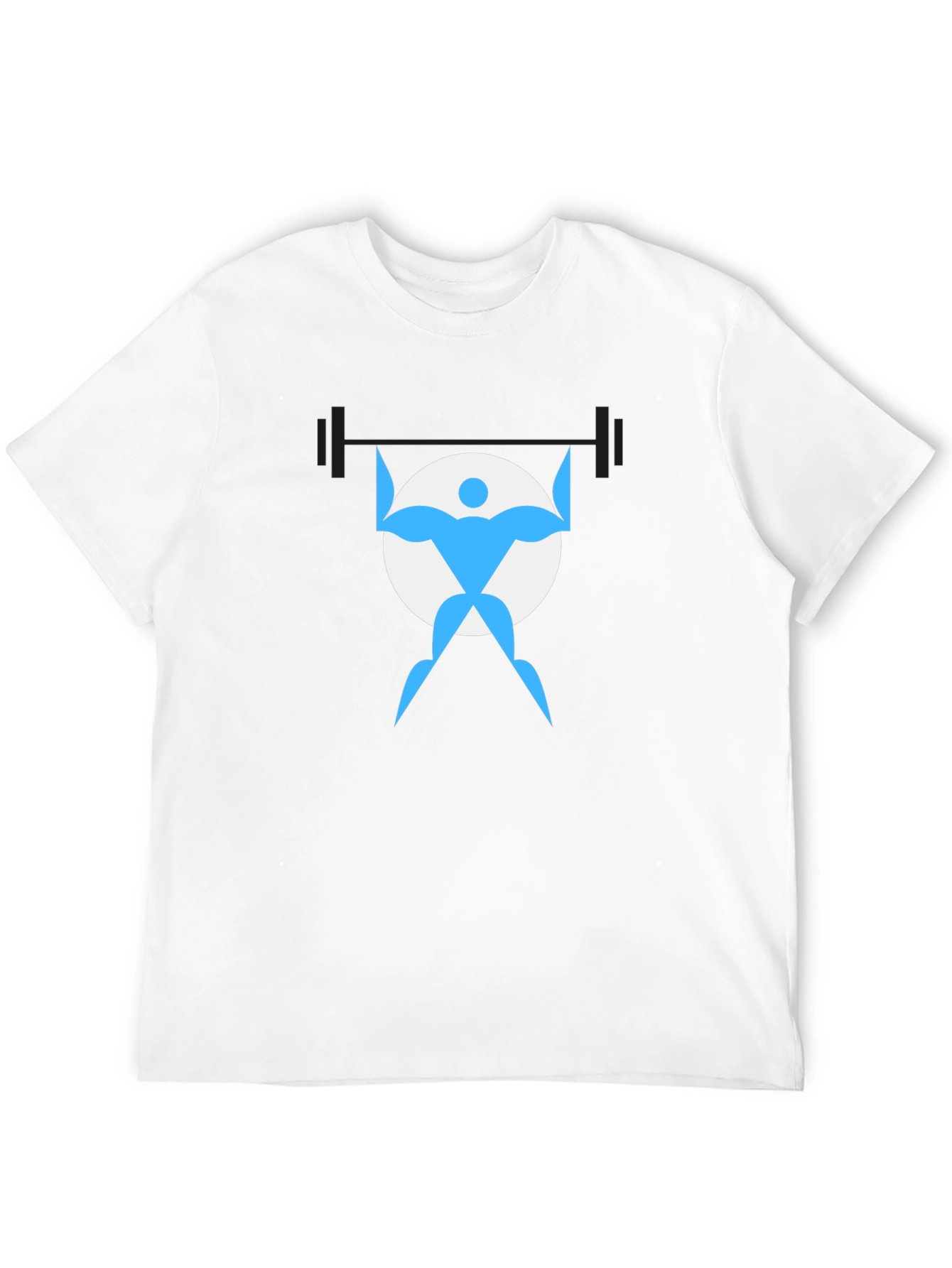 Weightlifter Graphic Tee - Black Cotton Shirt