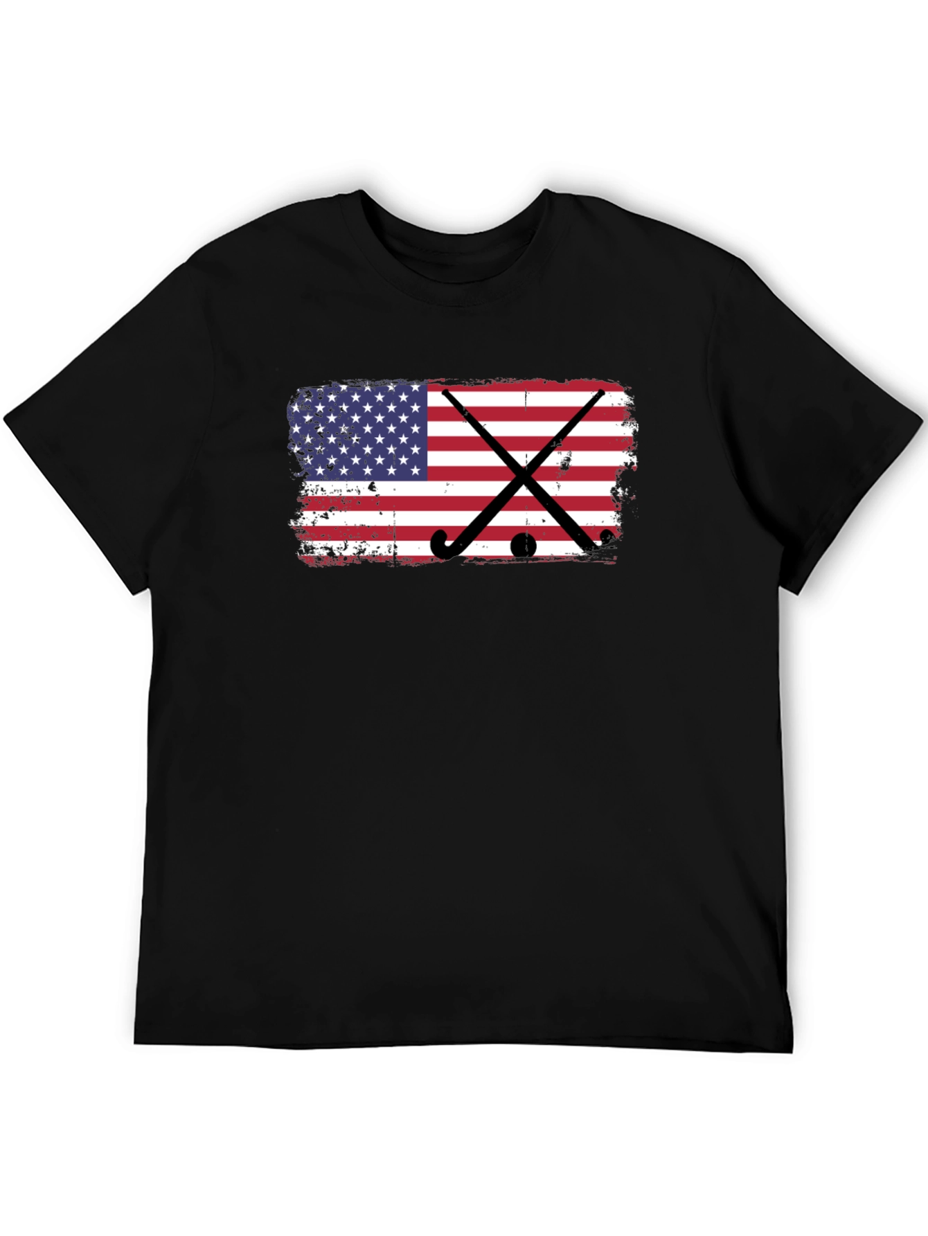 American Flag Hockey T-Shirt