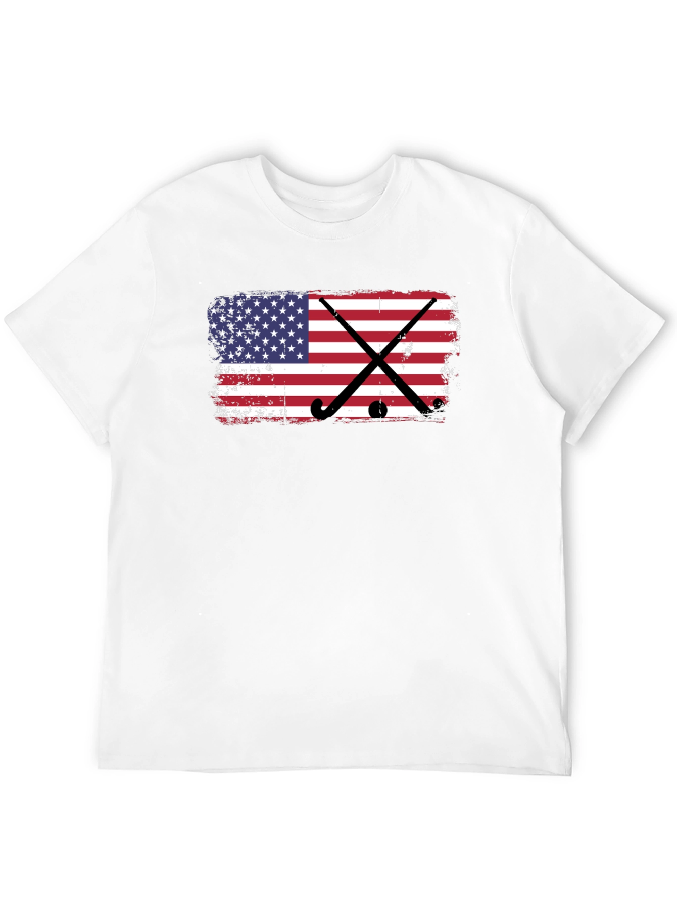 American Flag Hockey T-Shirt