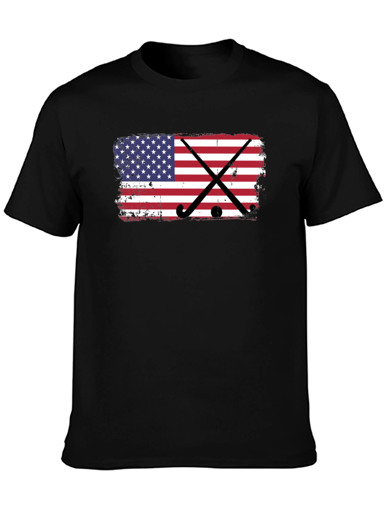 American Flag Hockey T-Shirt