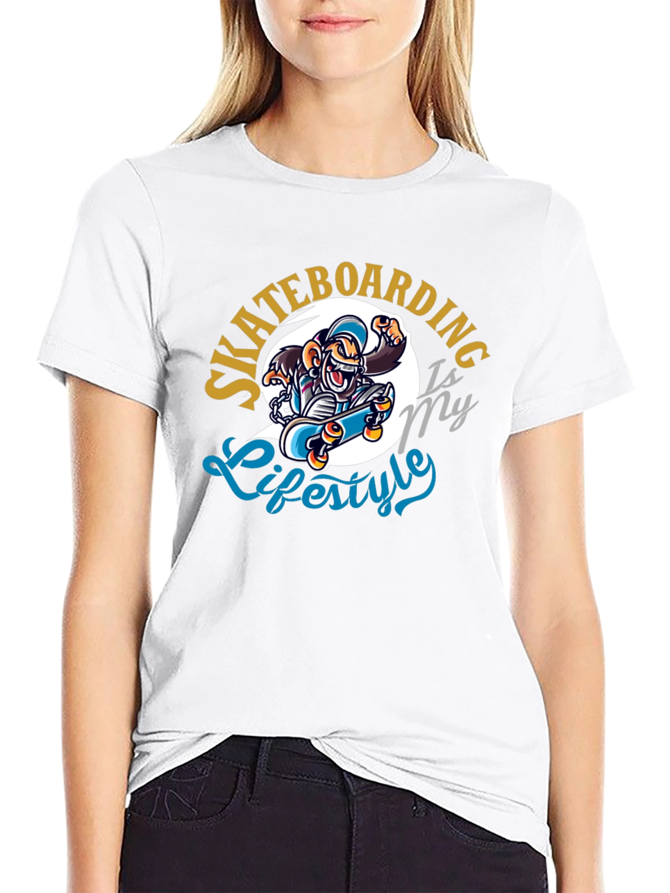 Skateboarding Lifestyle Graphic T-Shirt