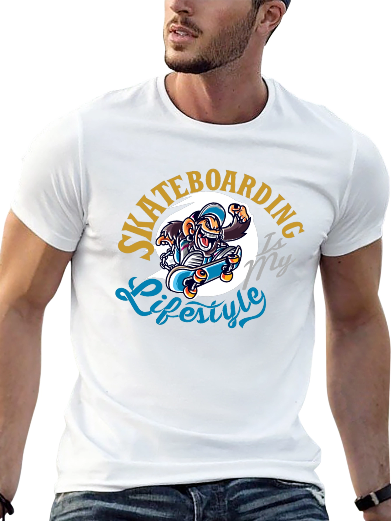 Skateboarding Lifestyle Graphic T-Shirt