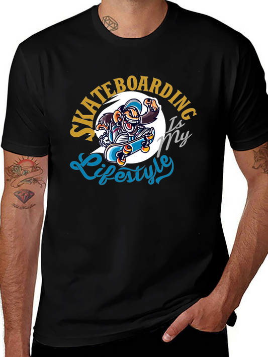 Skateboarding Lifestyle Graphic T-Shirt