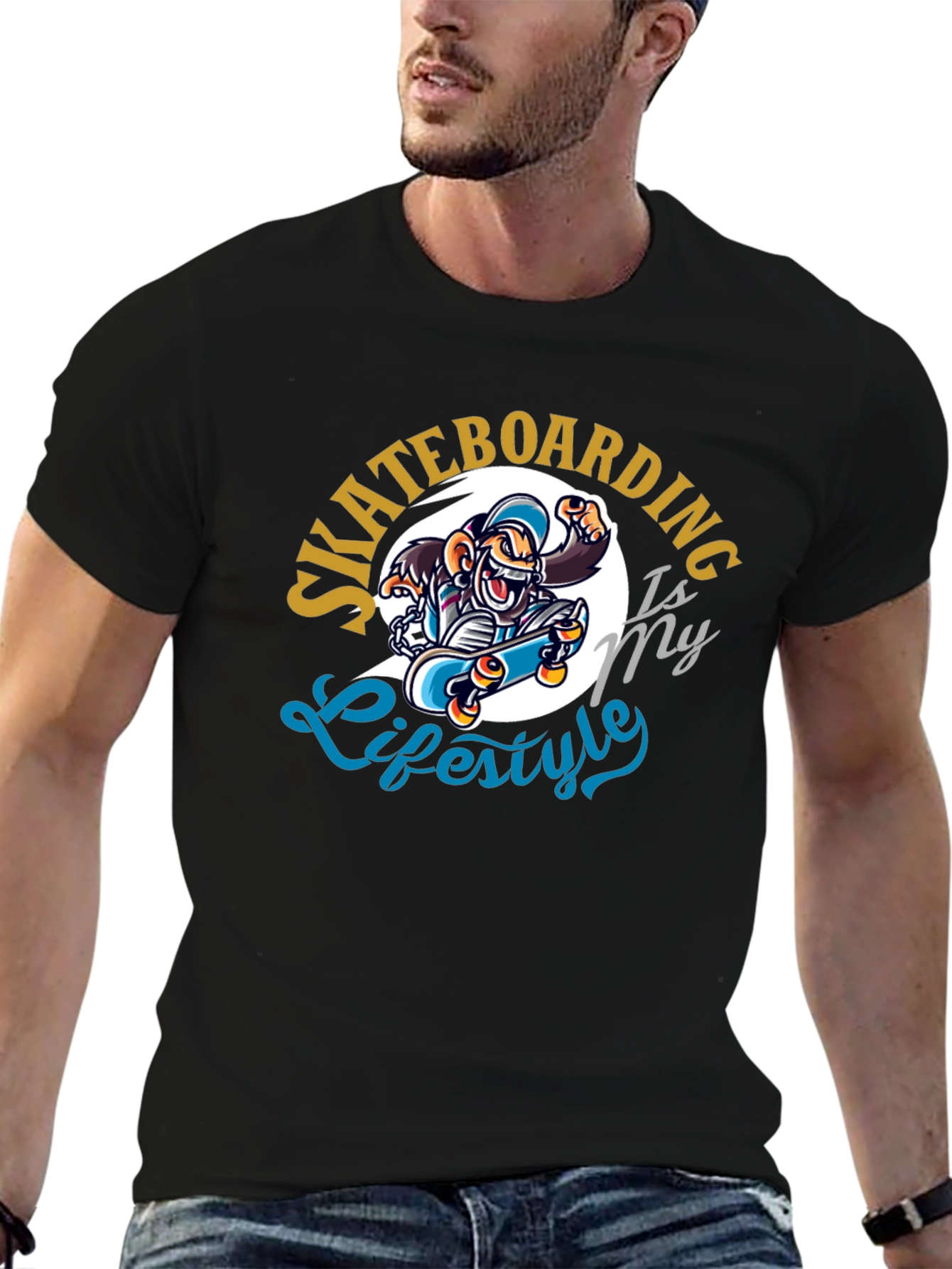 Skateboarding Lifestyle Graphic T-Shirt