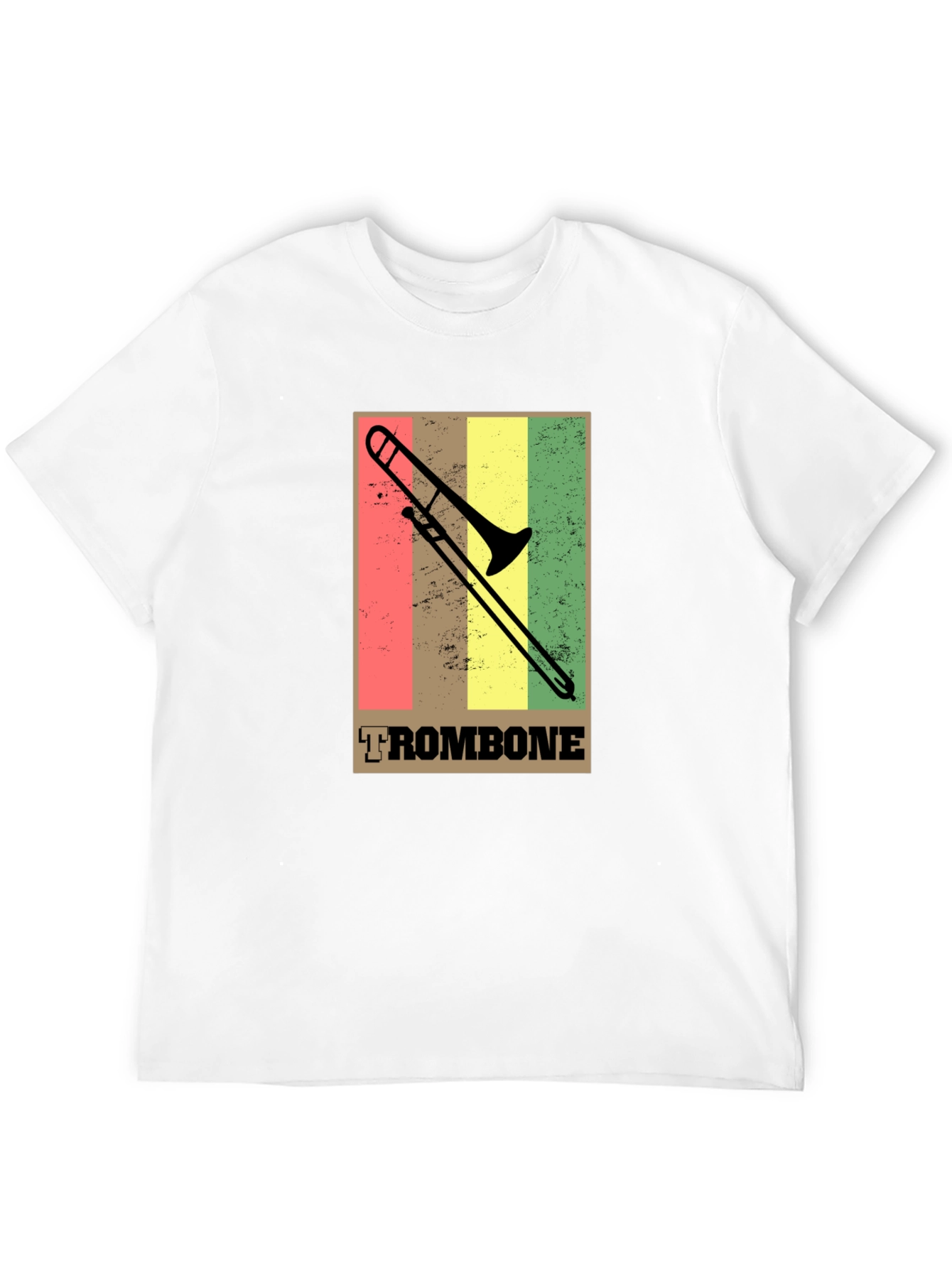 Retro Trombone T-Shirt - Music Lovers Tee