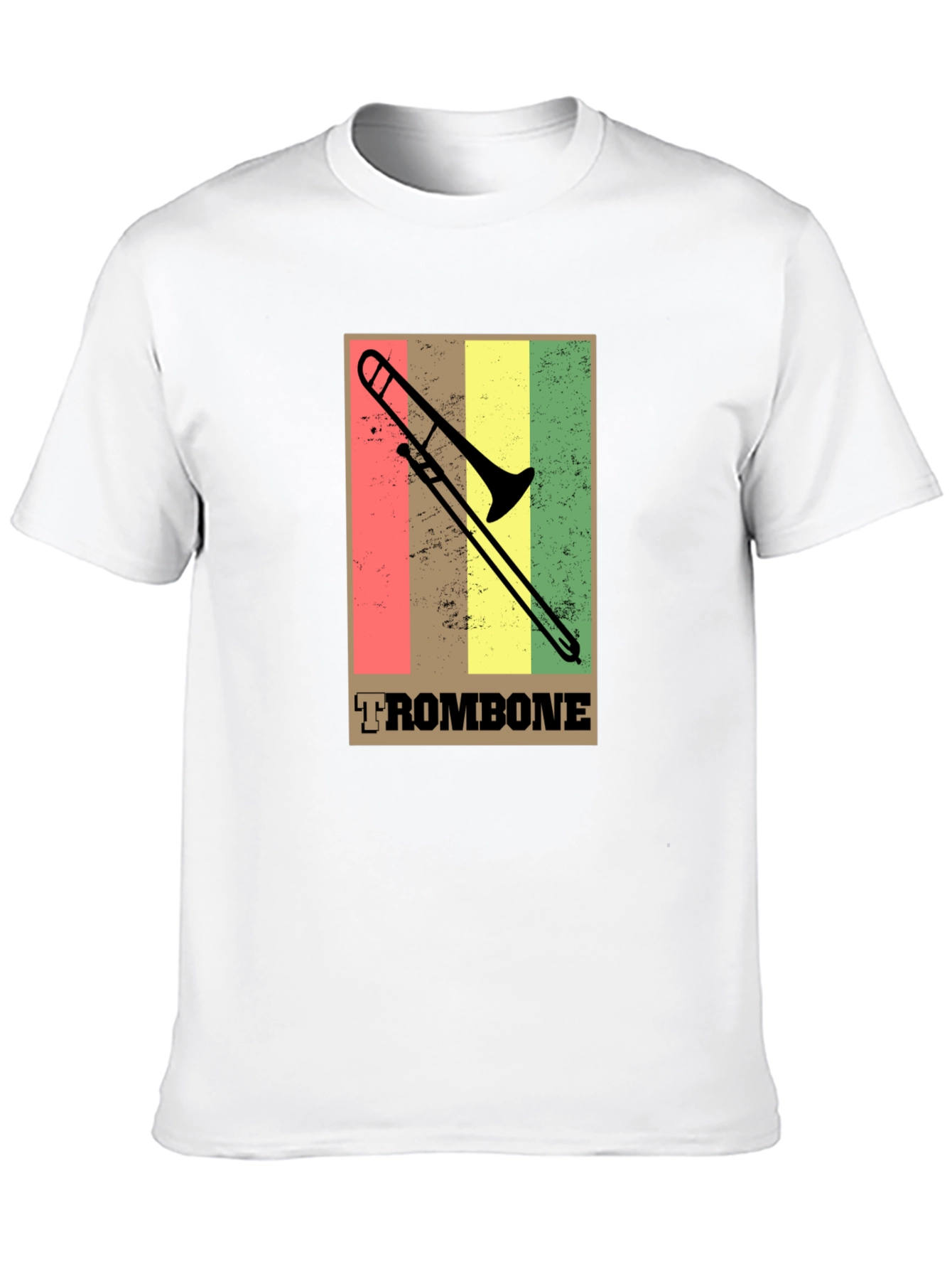 Retro Trombone T-Shirt - Music Lovers Tee
