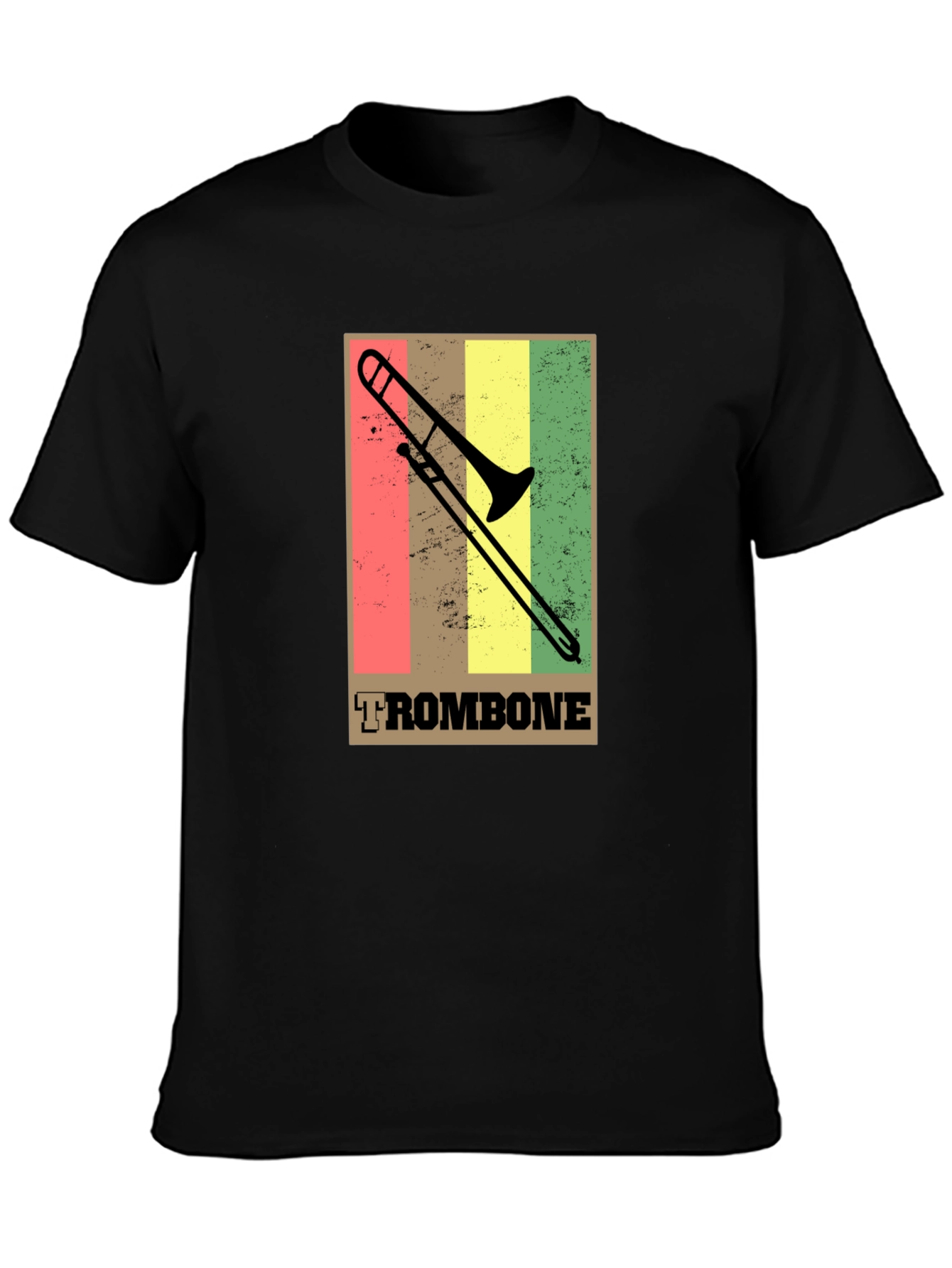 Retro Trombone T-Shirt - Music Lovers Tee